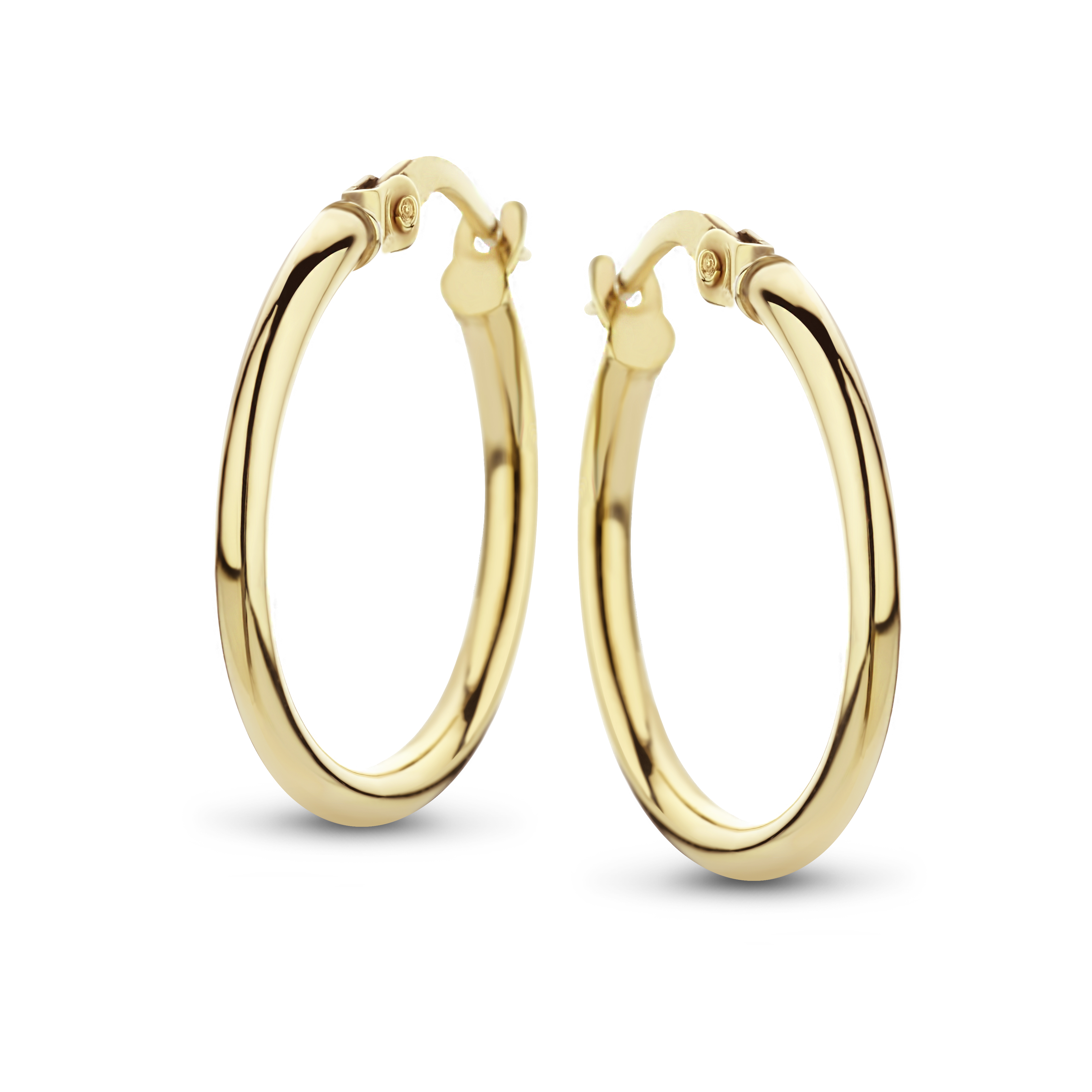 Oorringen van goud met zilveren kern - SZ40-ORD10-Y