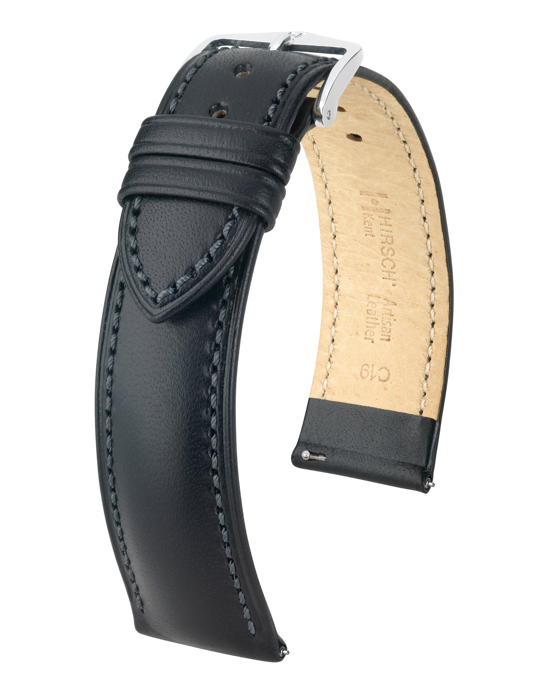 Horlogeband Kent M van leer 18 mm 01002150-2