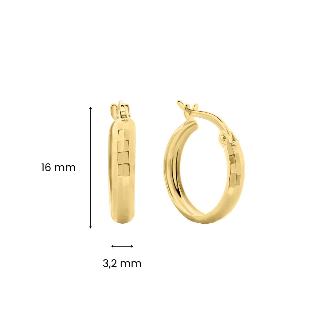 Geelgouden oorringen E122-XXHE13505-II-DC-Y