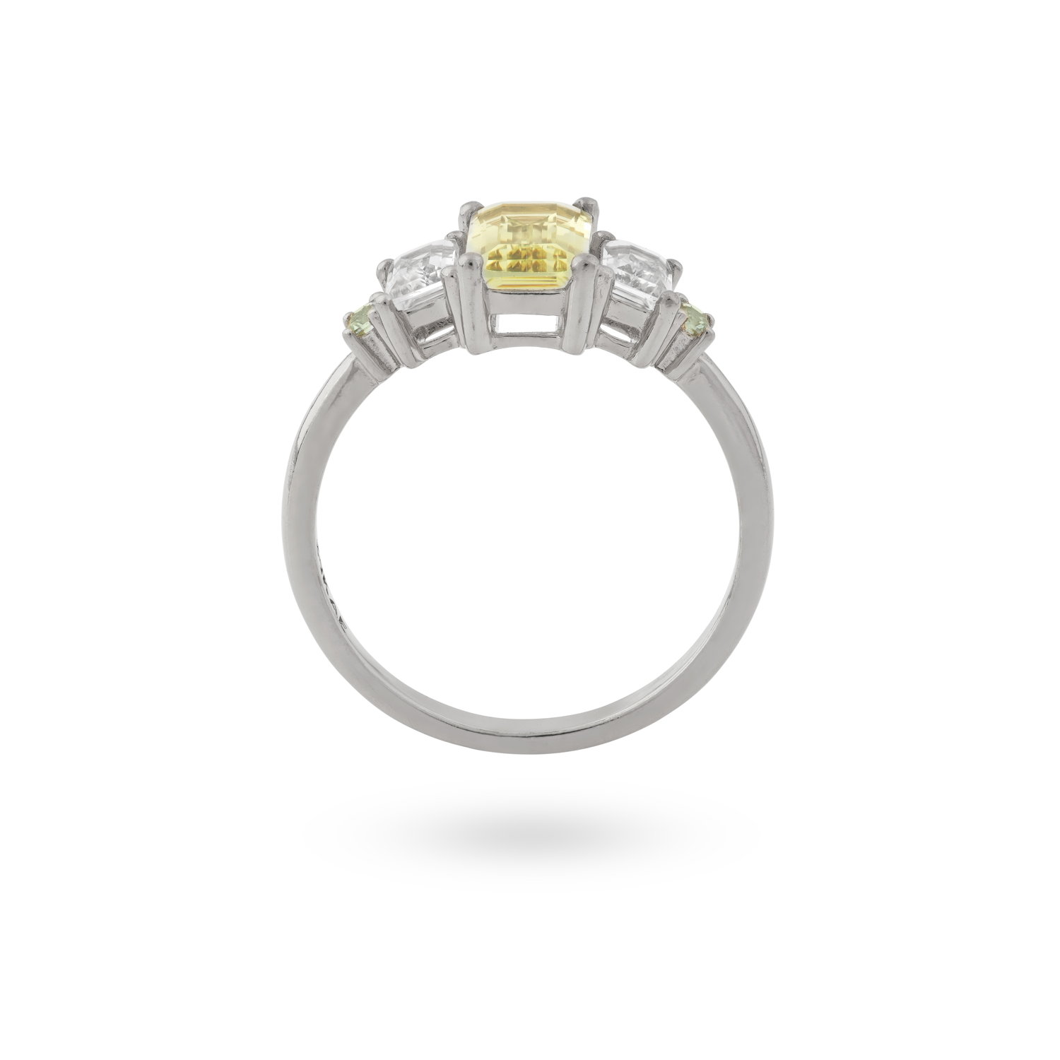 Ring van sterling zilver met gekleurde zirkonia 12411S