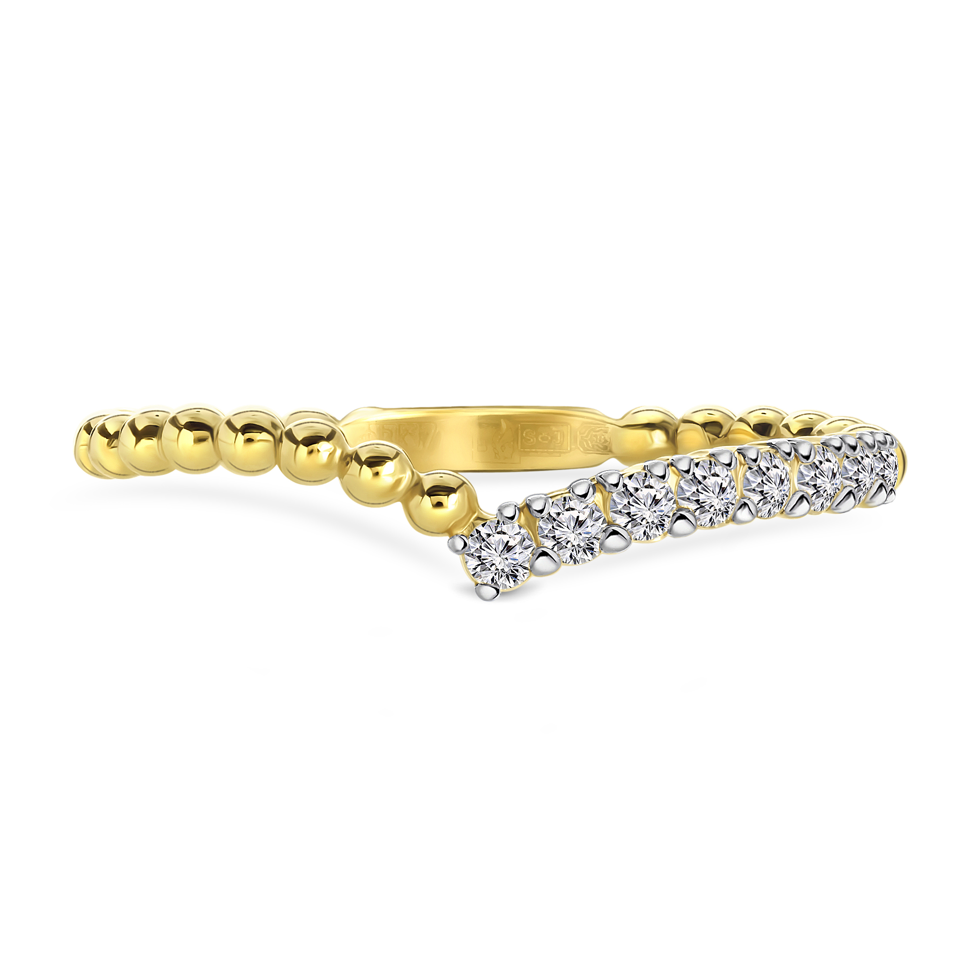 Geelgouden ring met zirkonia T947017340-ZI