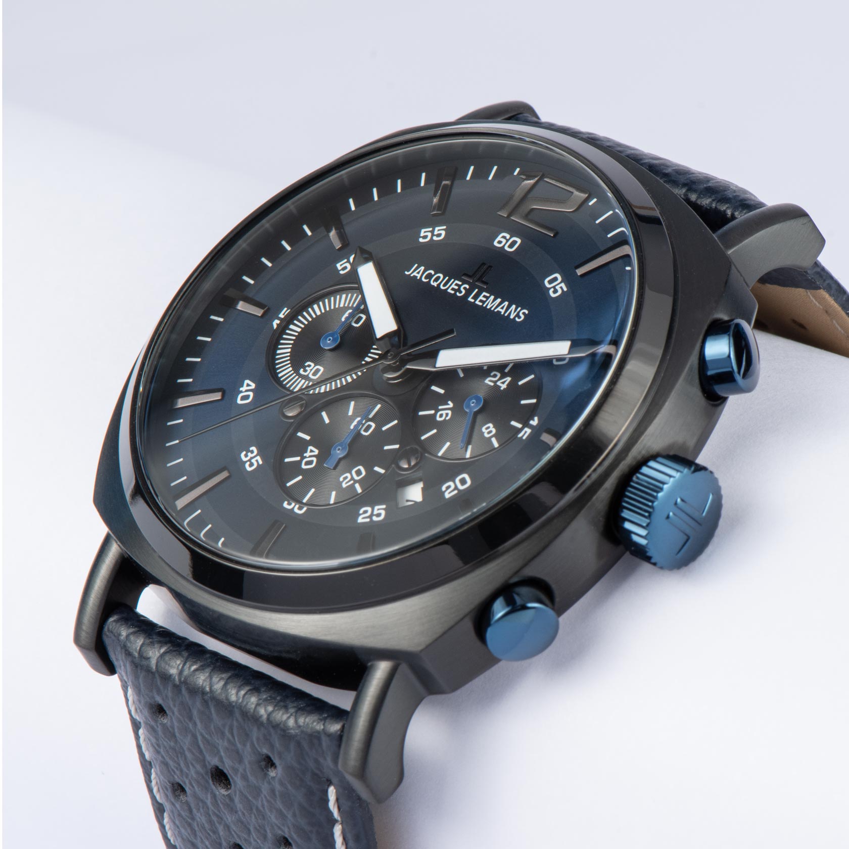 Herenhorloge Lugano Chronograph D.Blue - 1-1645R