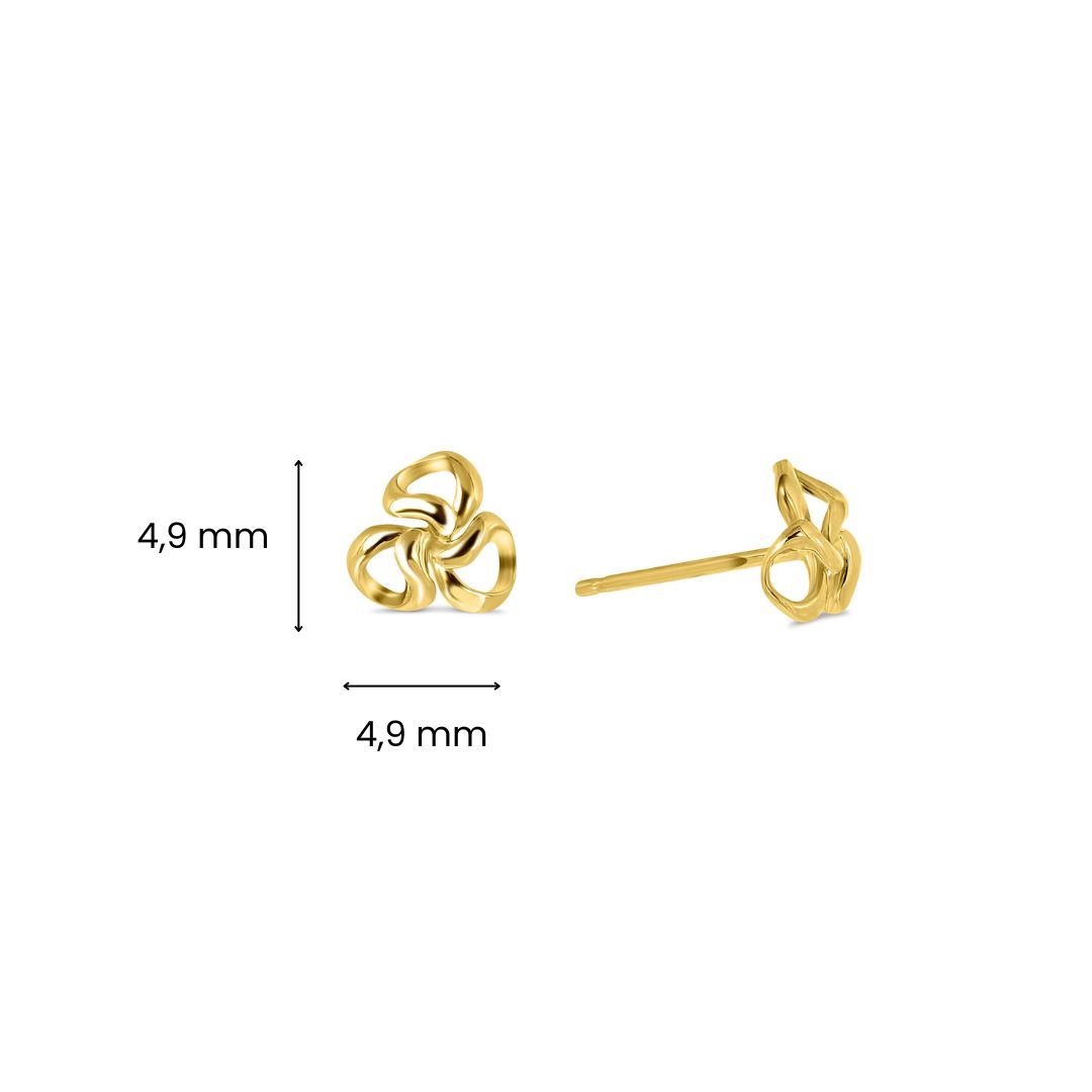 Geelgouden oorknoppen XXE11278-Y