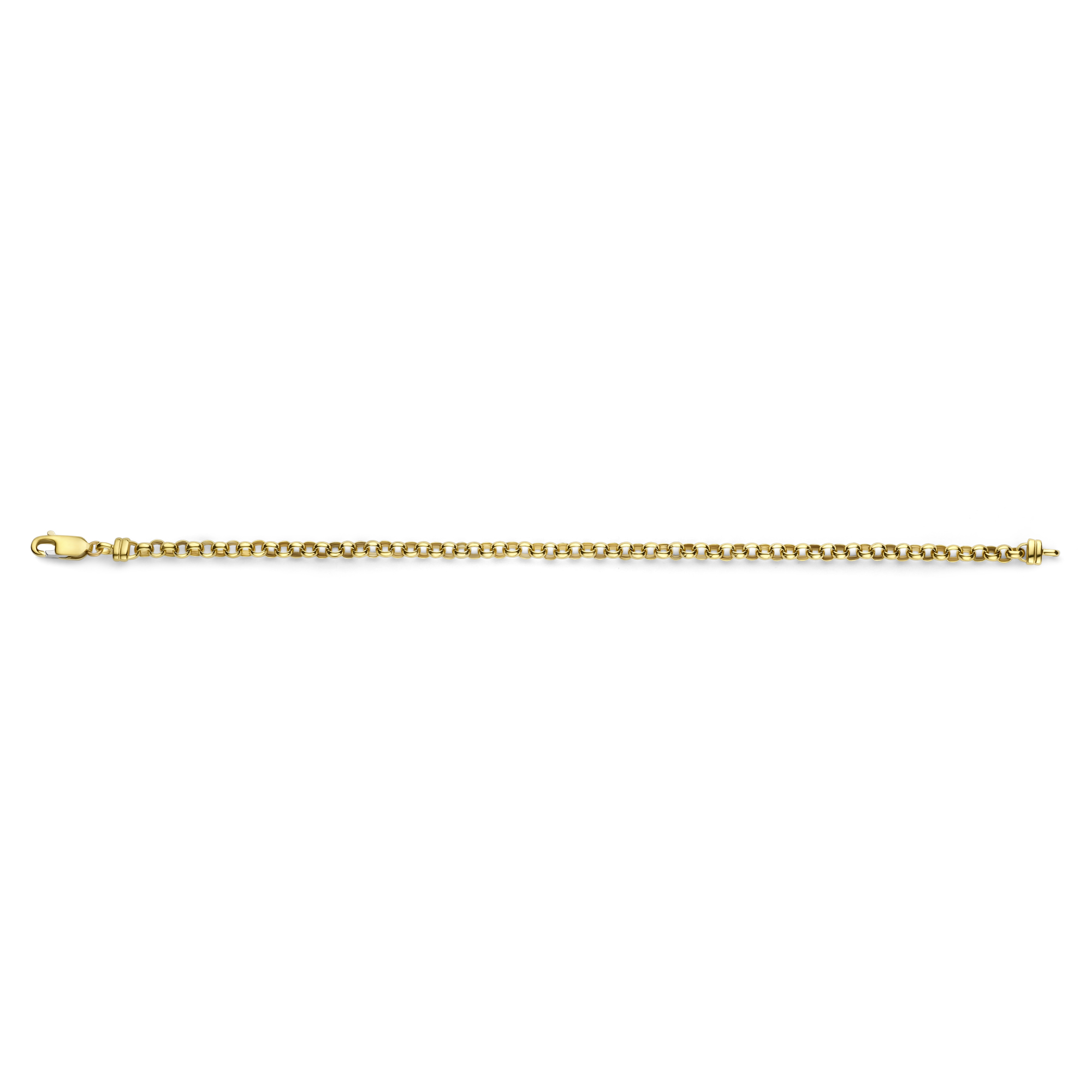 Schakelarmband van goud met zilveren kern 4 mm - 40-J04-Y
