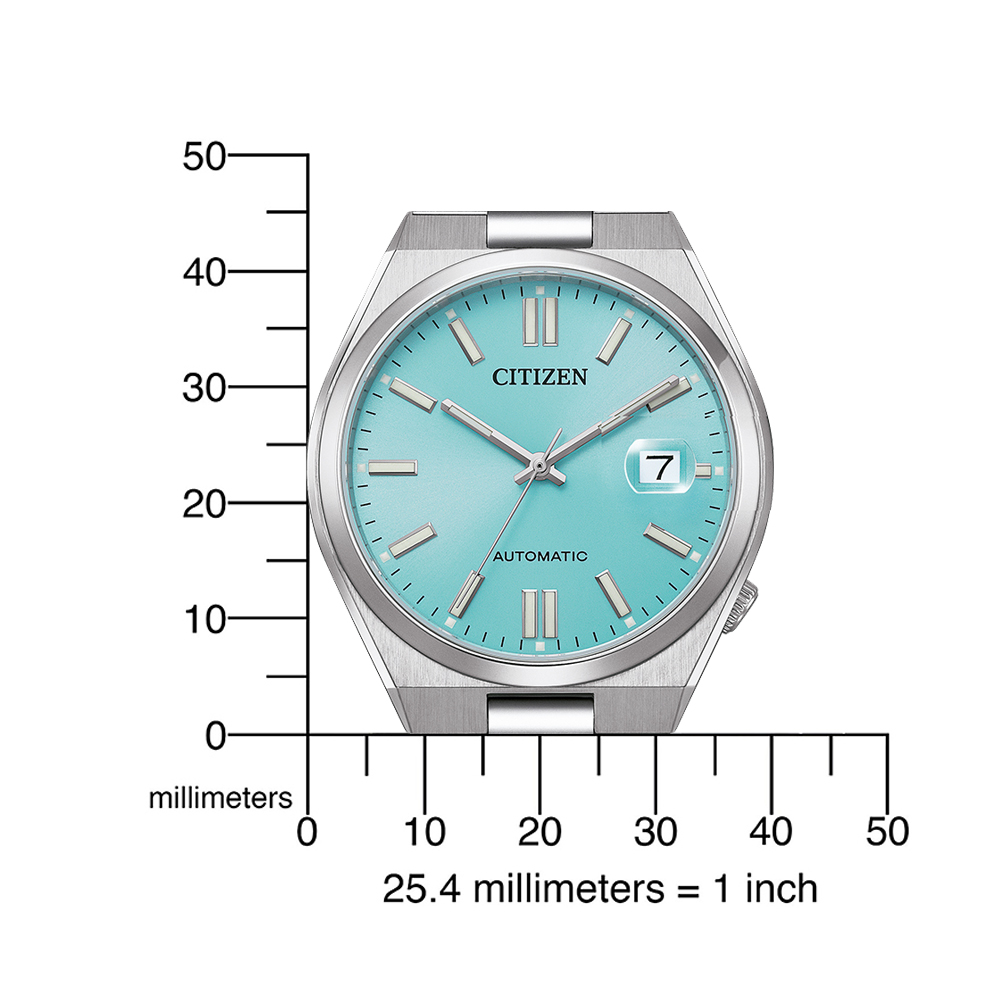 Stalen mechanisch heren horloge blauw W235-NJ0151-88M