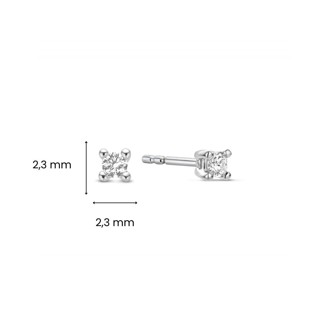 Solitair diamanten oorknoppen E480-ER230101ADI-005-W