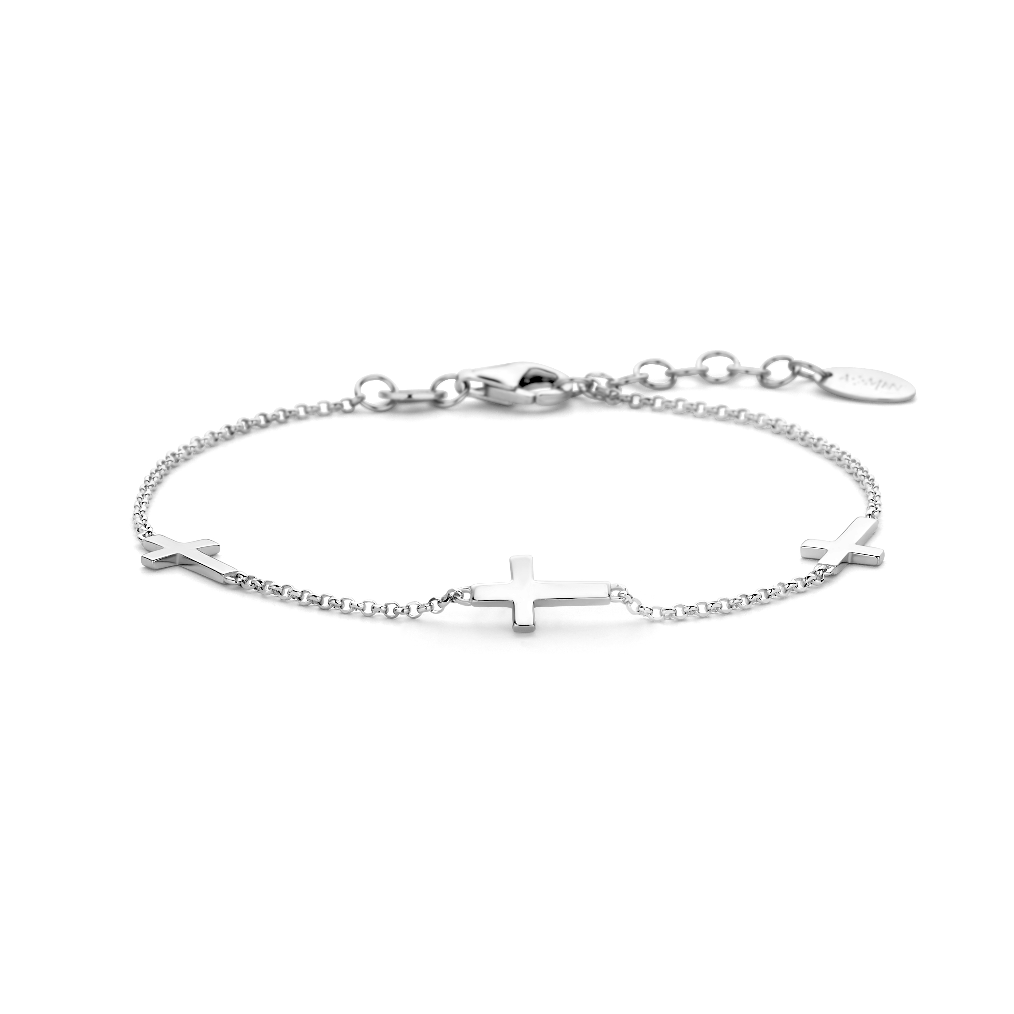 Sterling zilveren armband kruis B524-BR3CB