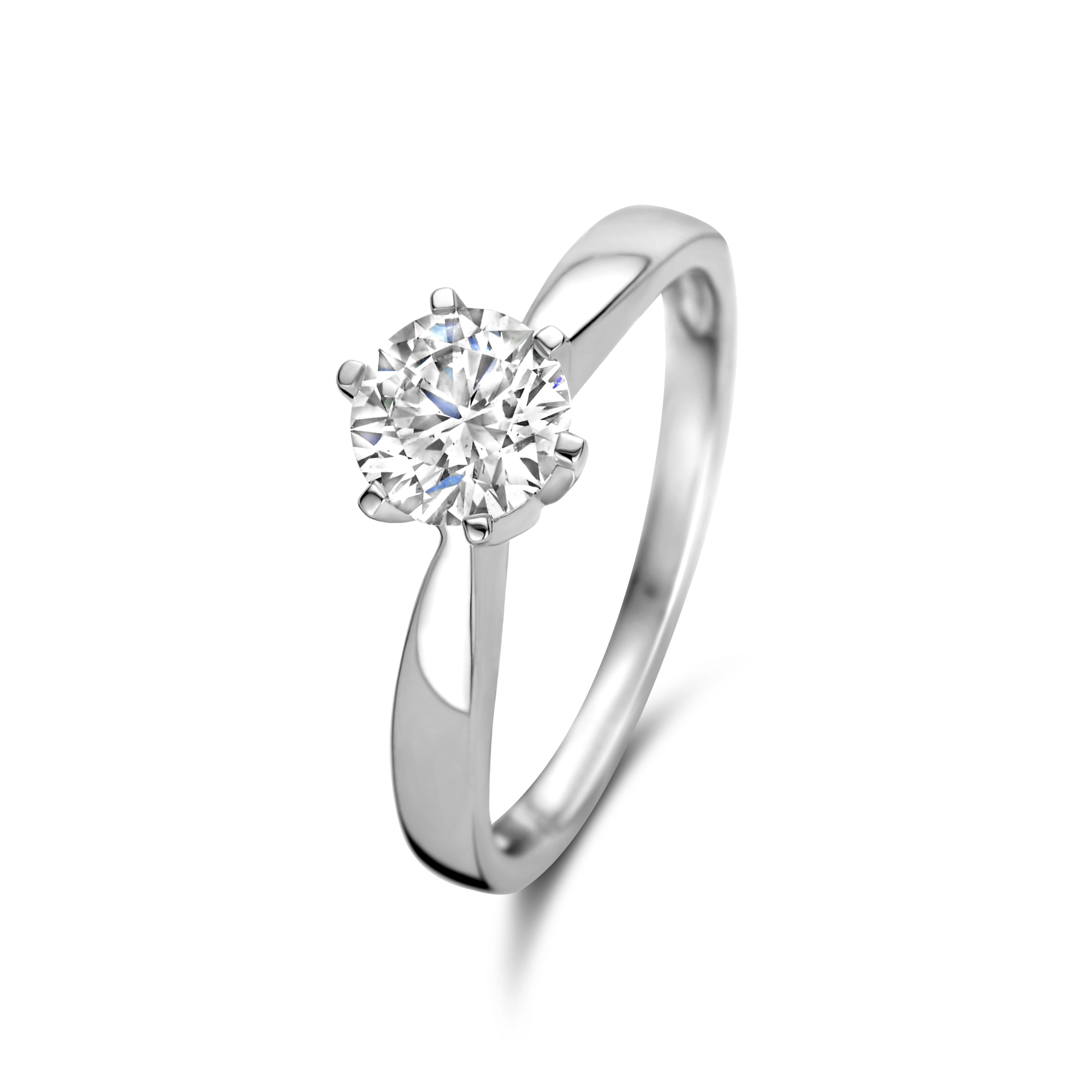Solitaire ring met lab grown diamant 42465683
