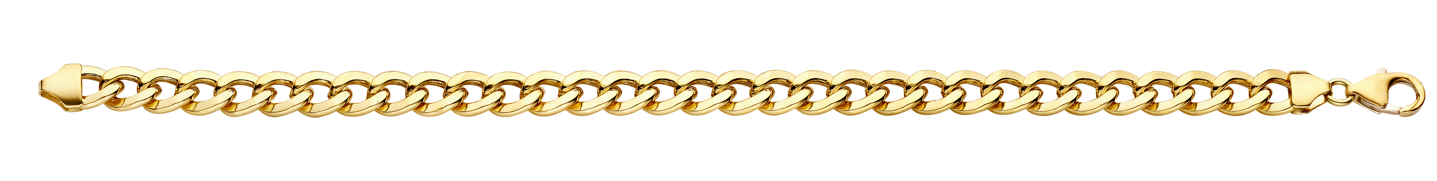 Schakelarmband van goud met zilveren kern - S40-G0721