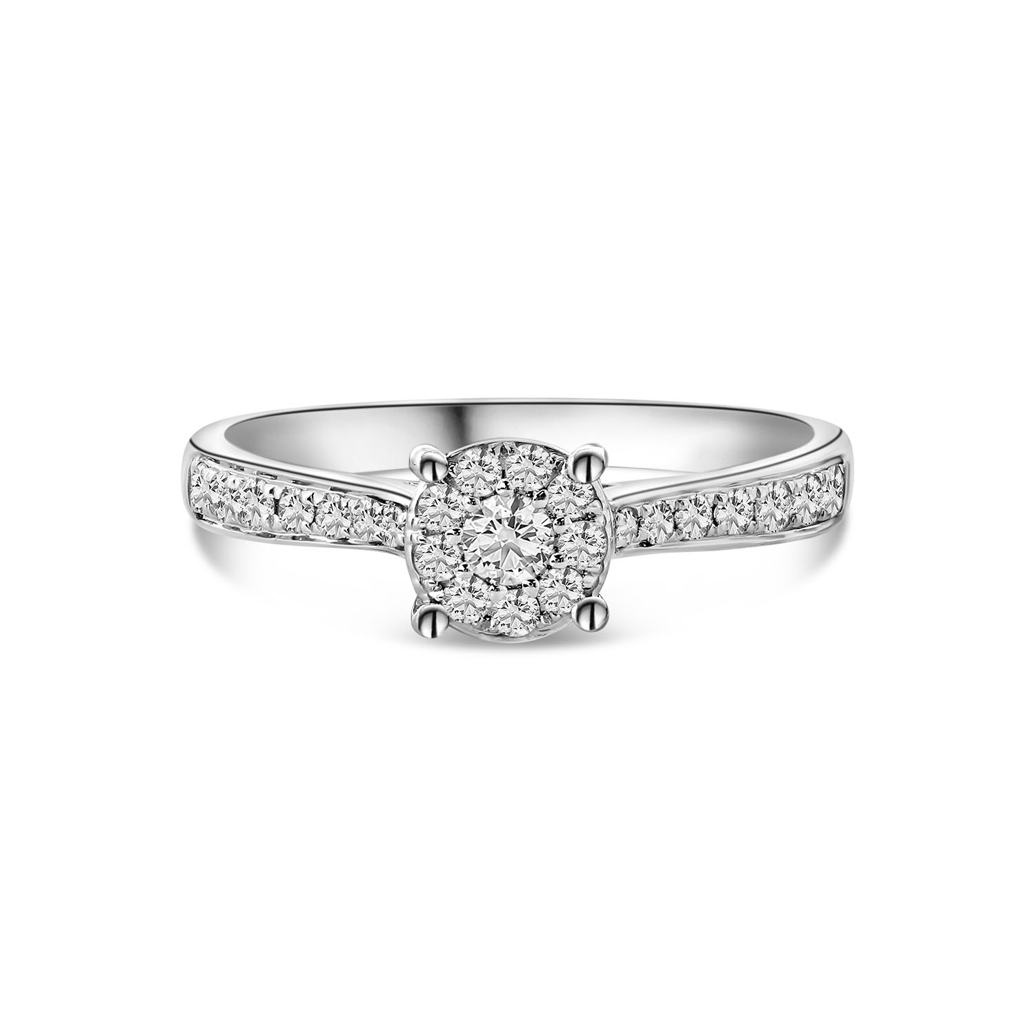 Witgouden ring met diamanten 0.39 ct. R092-41130R001-W