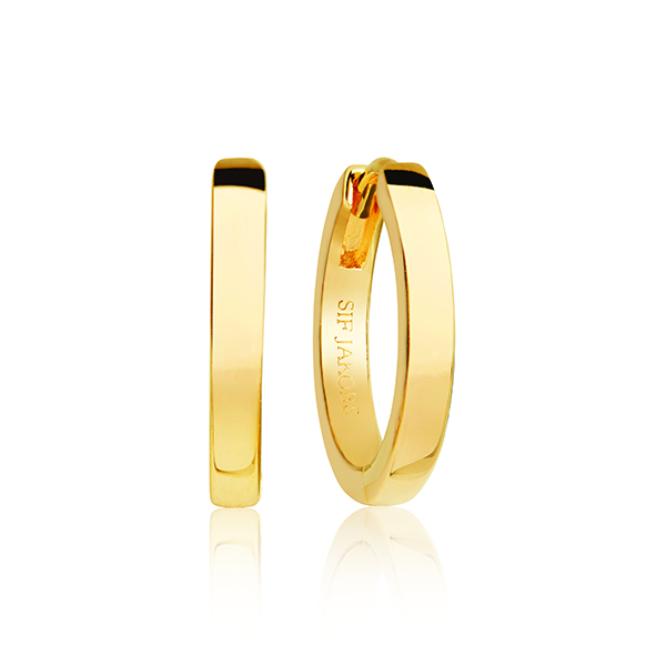 Oorringen Ellera Pianura Medio gold plated  - SJ-E12019-SG