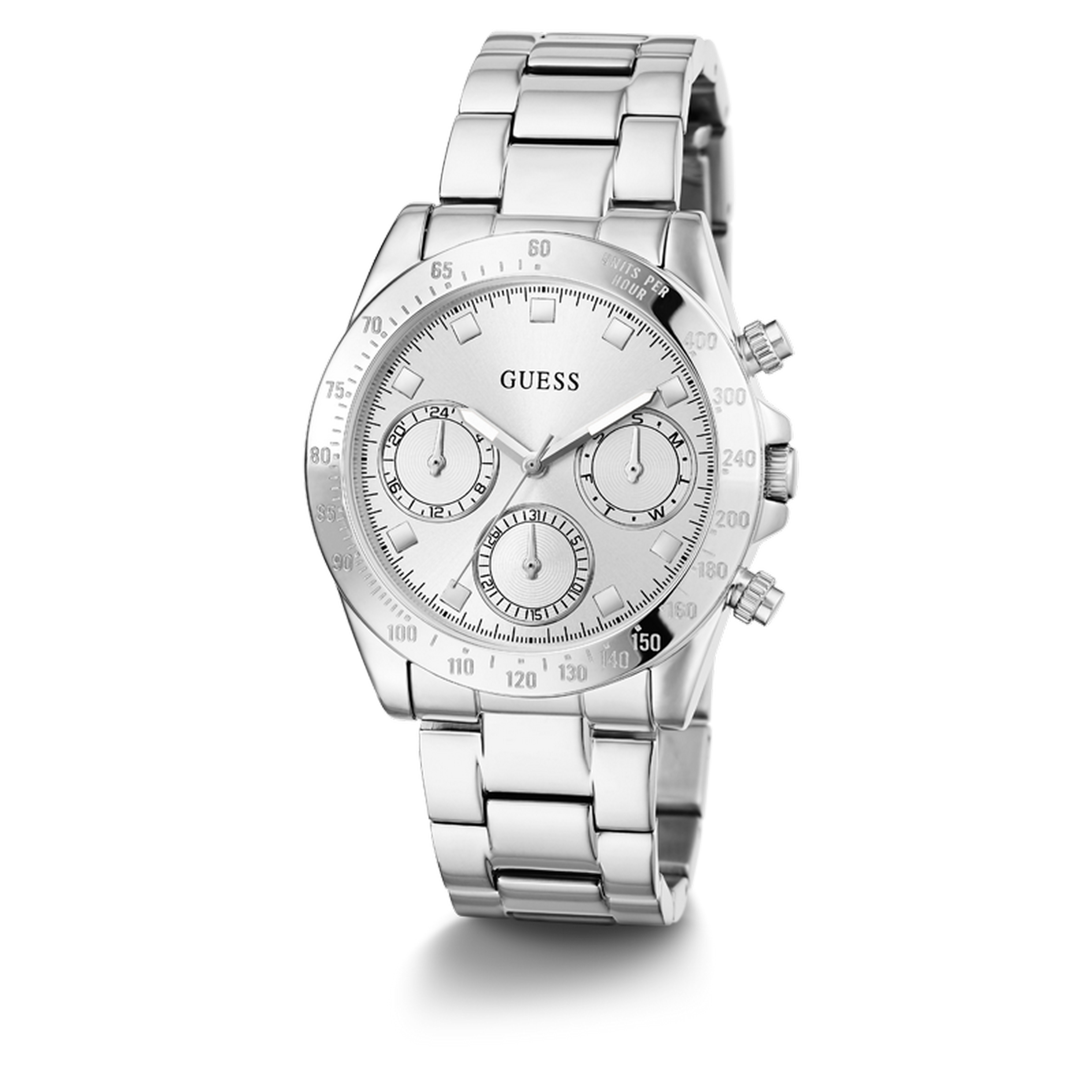 Zilverkleurig dames horloge GW0314L1