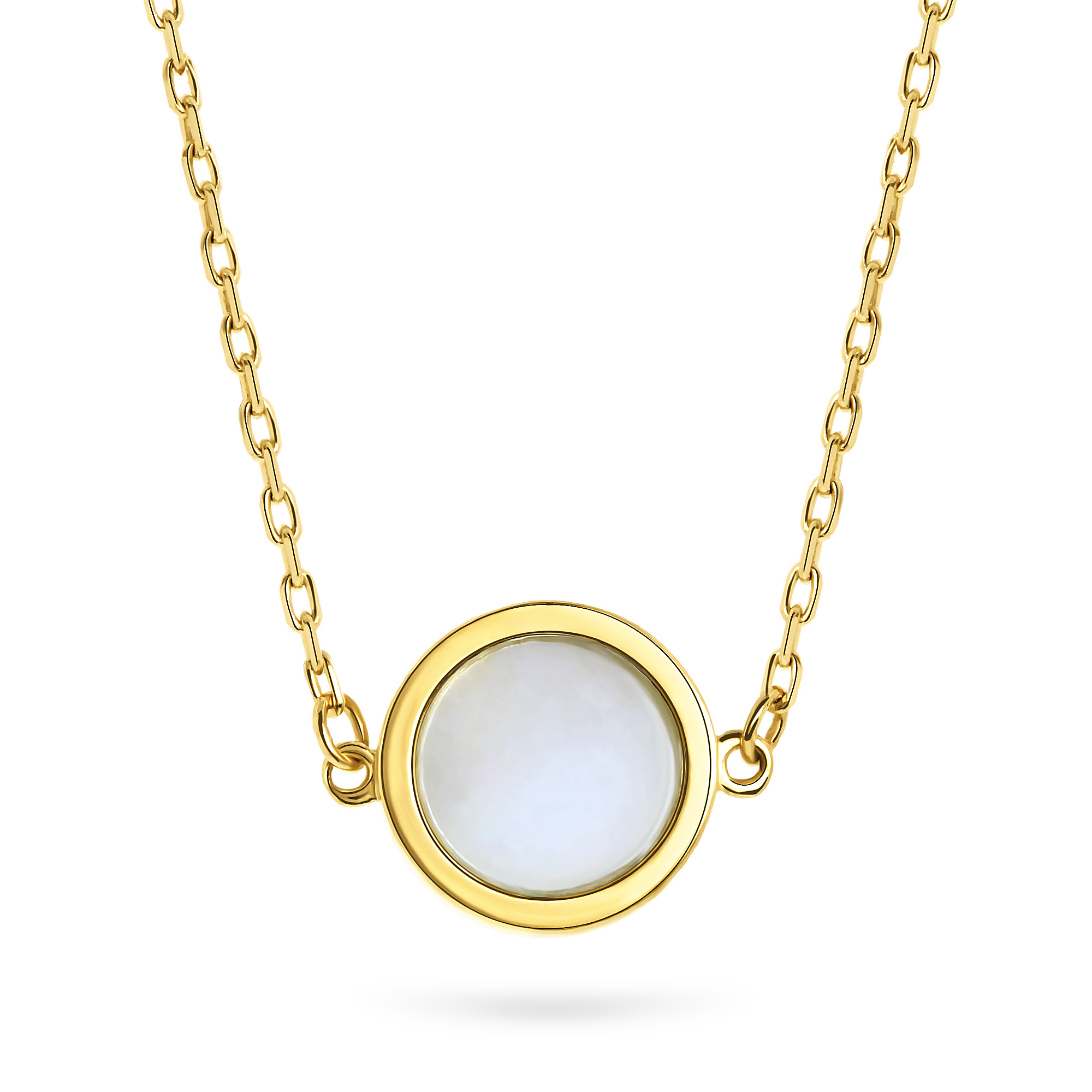 Geelgoud collier FOR6N0359-MOP-Y