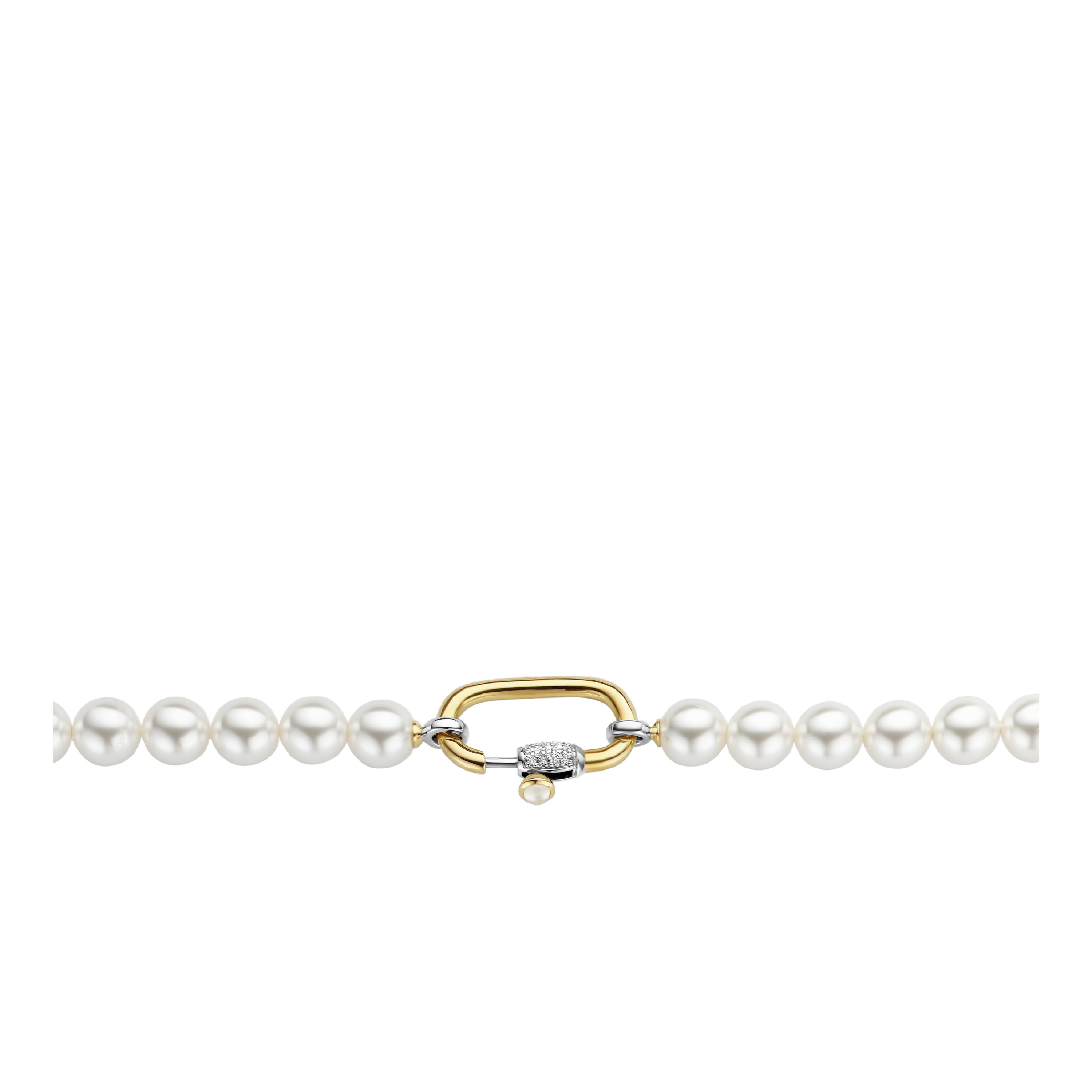 gold plated parelcollier 3967PW