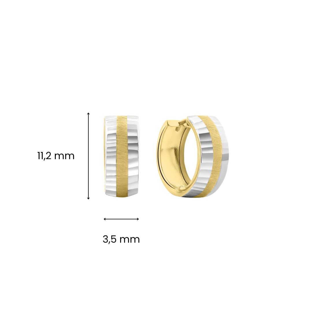 Geelgouden oorringen E515-22U20-SH0015.14-Y