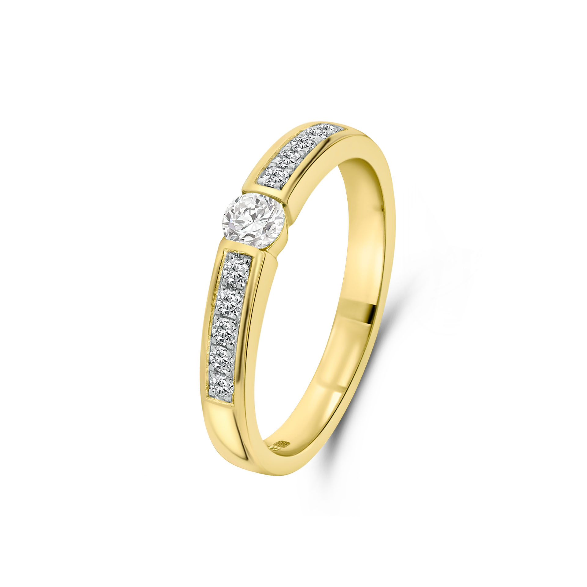 Geelgouden diamant ring 198XA3255QQQDRY