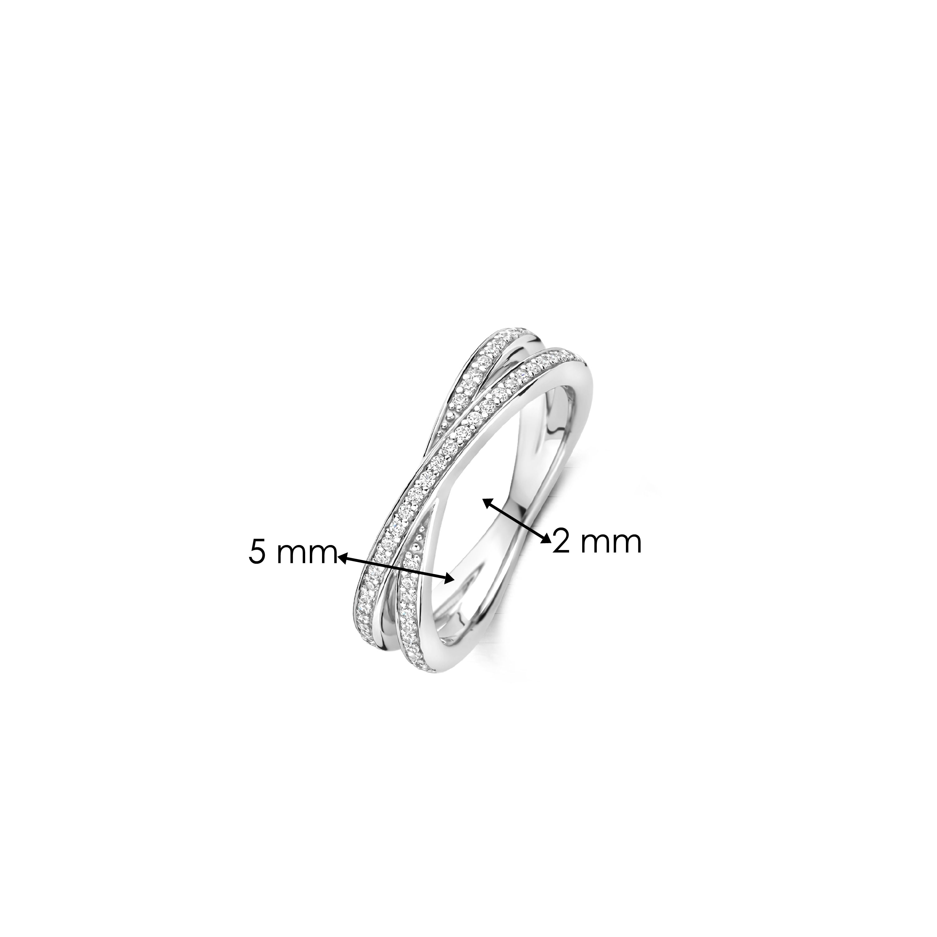 Ring sterling zilver met zirkonia - 12373ZI