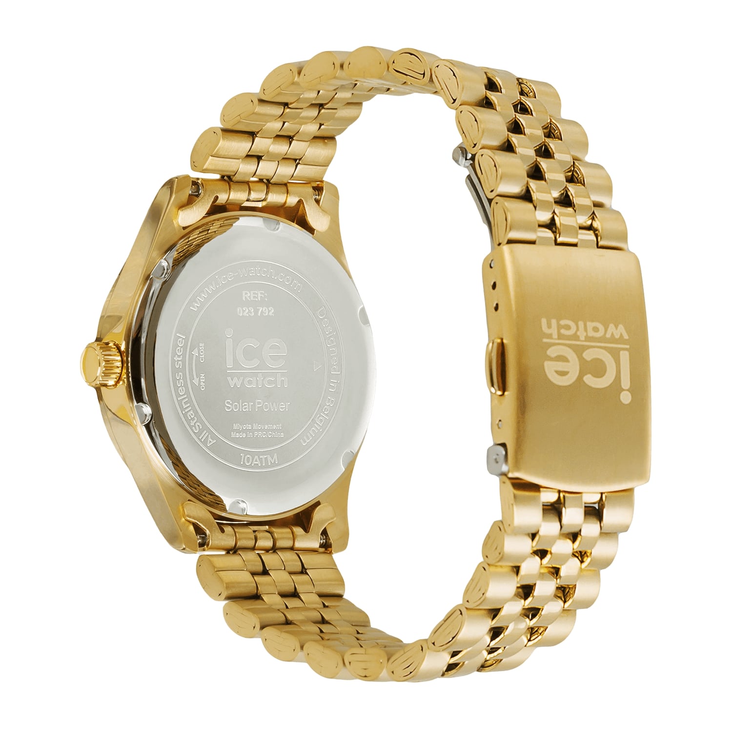 Dameshorloge ICE Steel - Gold night pink - SOLAR - 023792