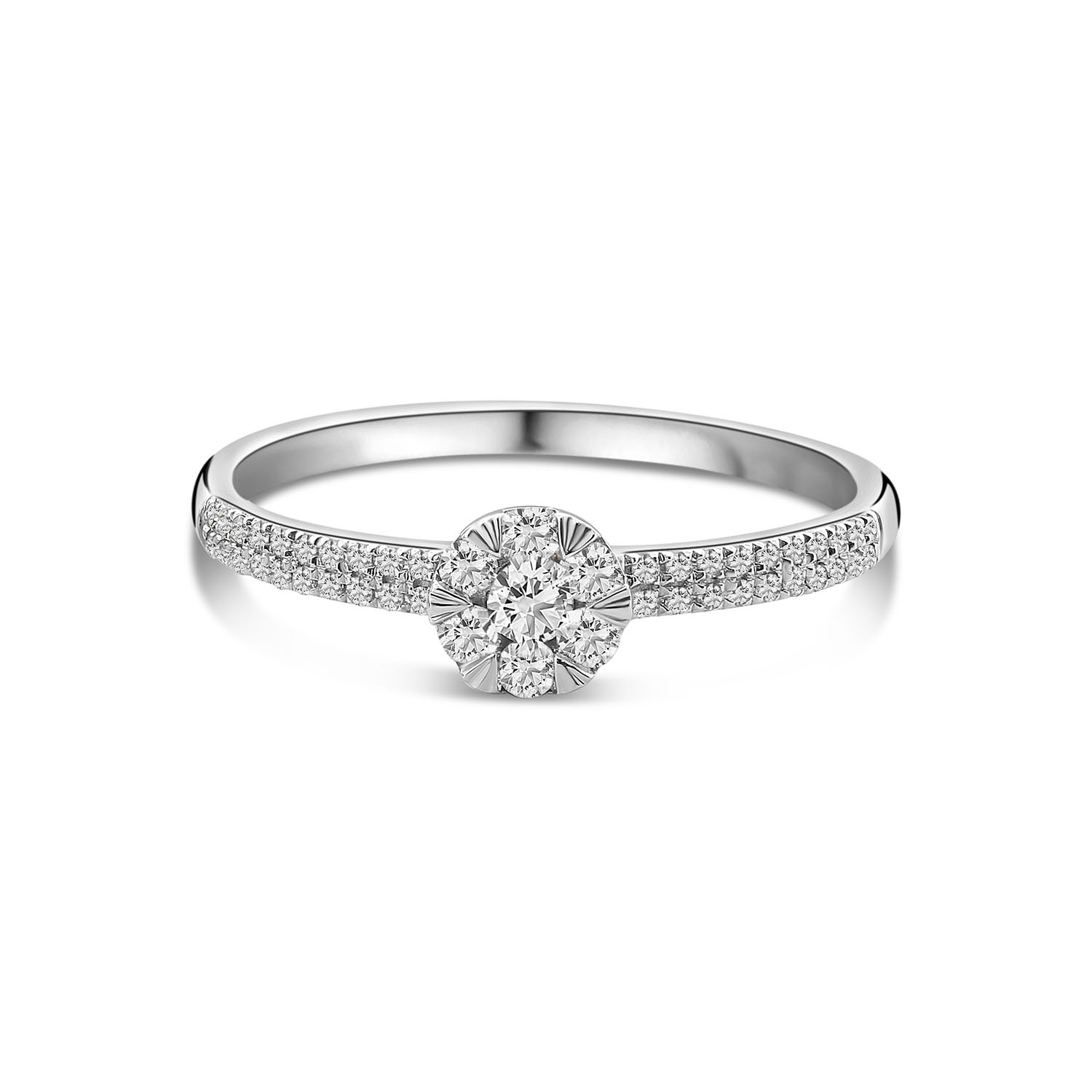 Witgouden ring met diamanten R092-62758R025-W