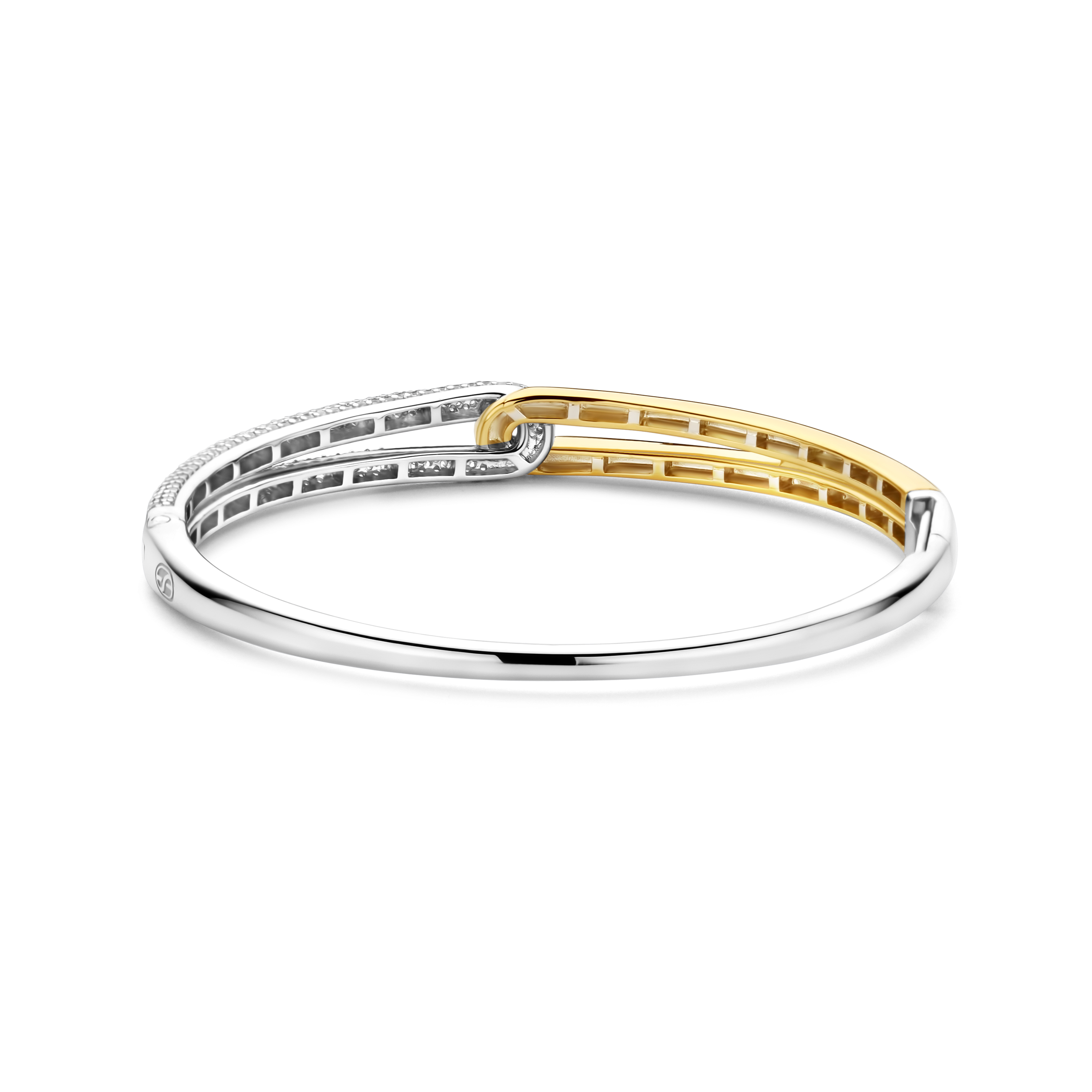 Bangle gold plated met zirkonia - 23085ZY