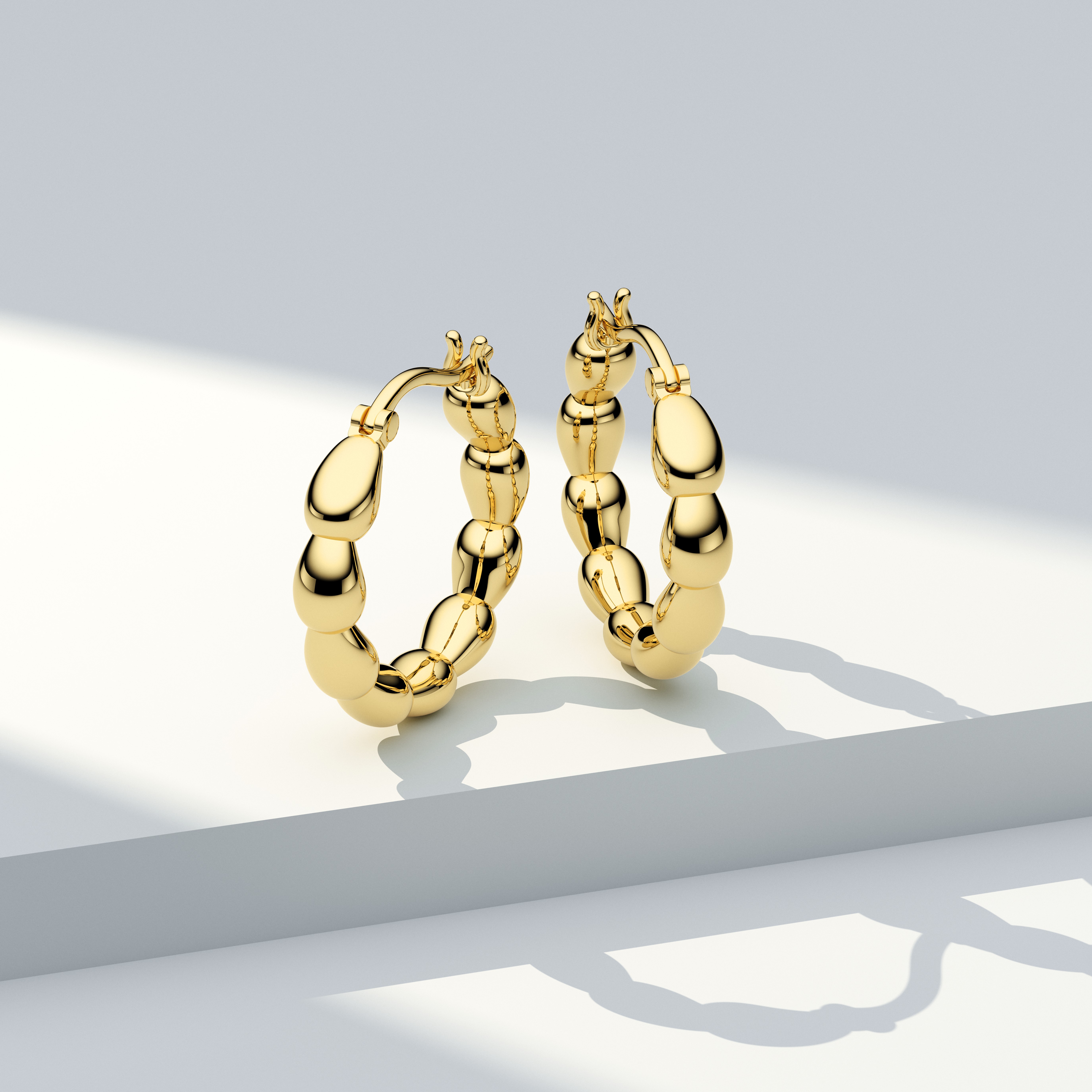 Oorringen Goccia Cerchietto Piccolo gold plated - SJ-E2596-YG