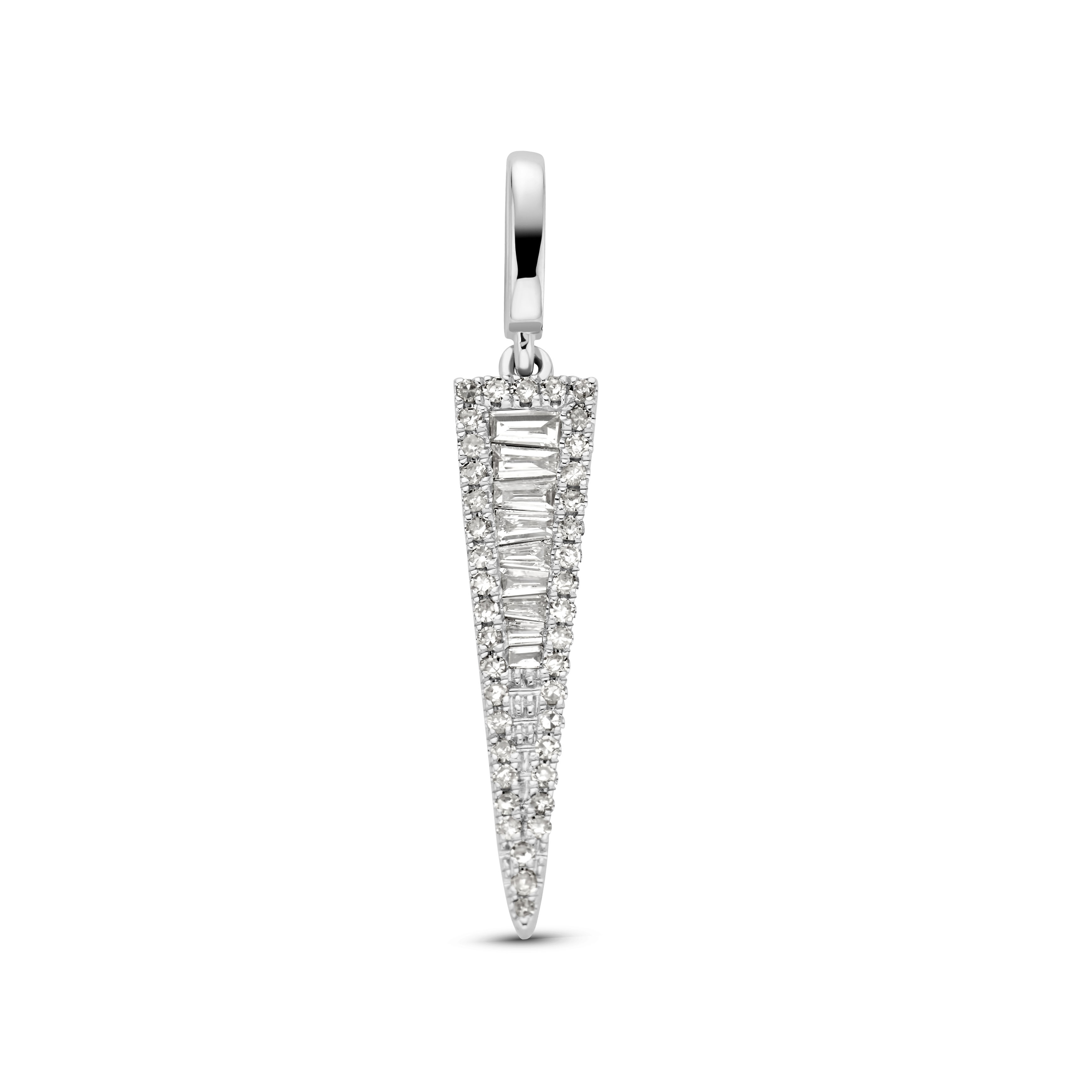 Wit gouden diamanten hanger P141-P56646A0S-R17-W