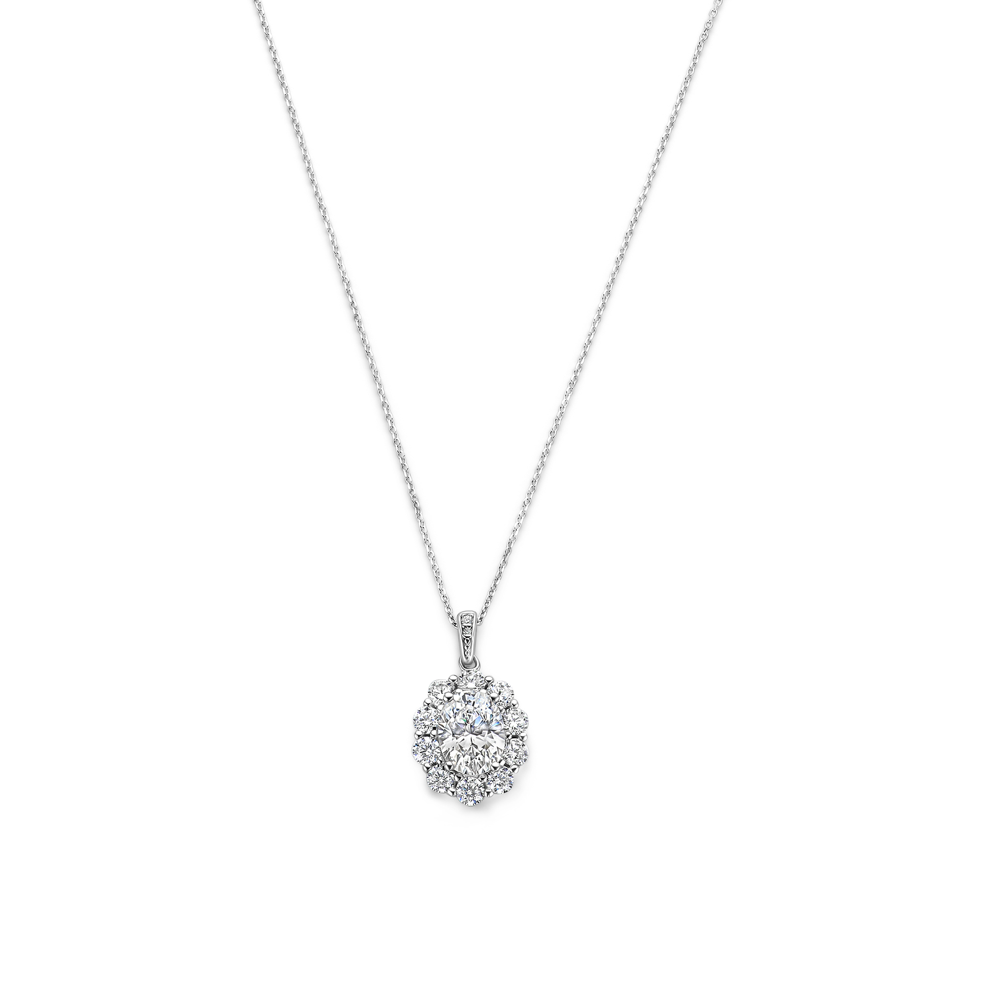 Ketting sterling zilver met zikonia hanger - 136C0364