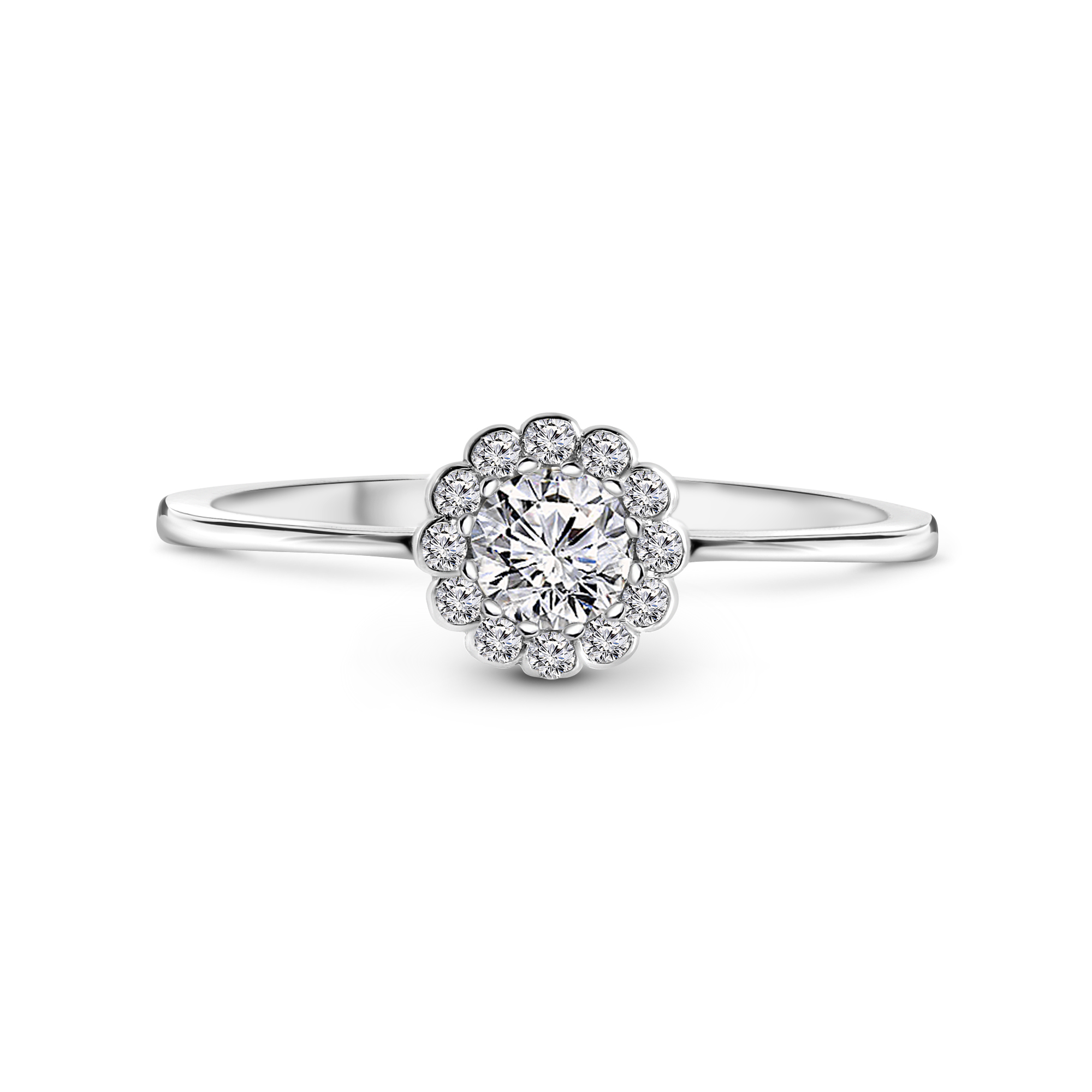 Witgouden ring met zirkonia ICR5404-FCZ