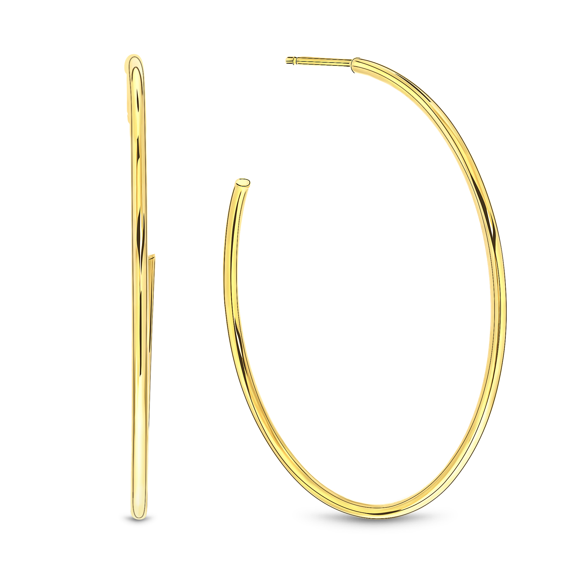 Geelgouden oorhangers