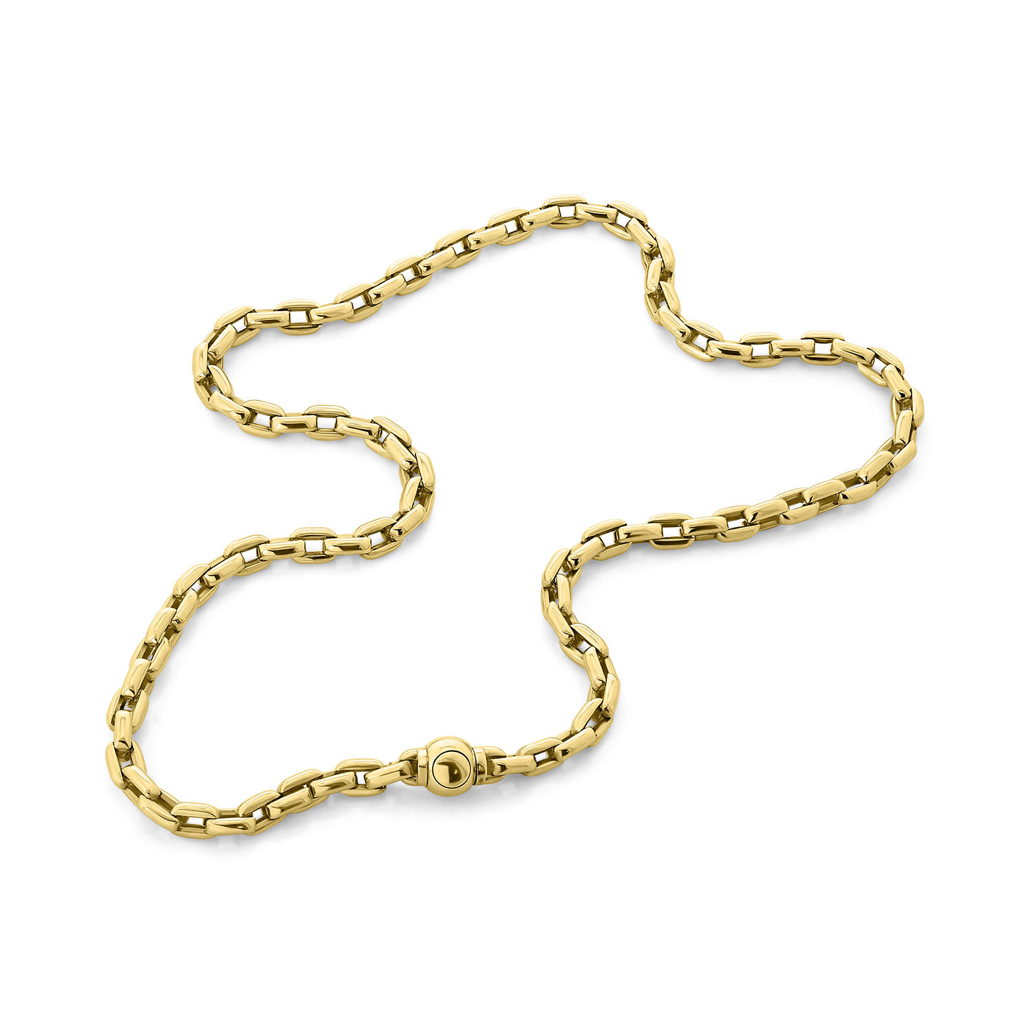 Geelgouden collier met schakelstructuur N745-NHC42-2489-00-Y