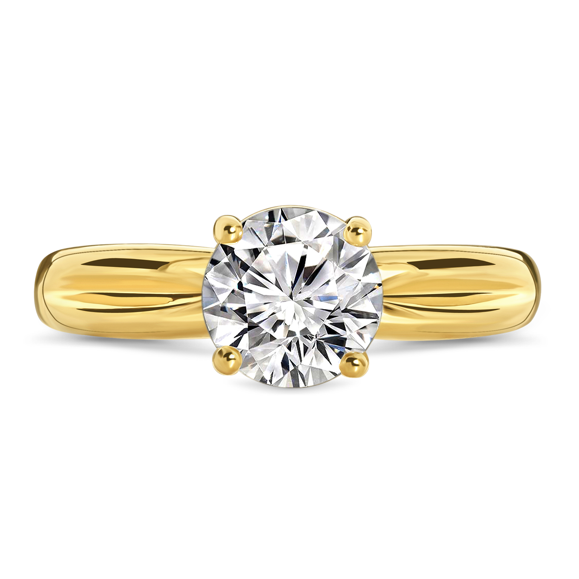 Geelgouden ring met zirkonia R03-SW59269-Z-Y