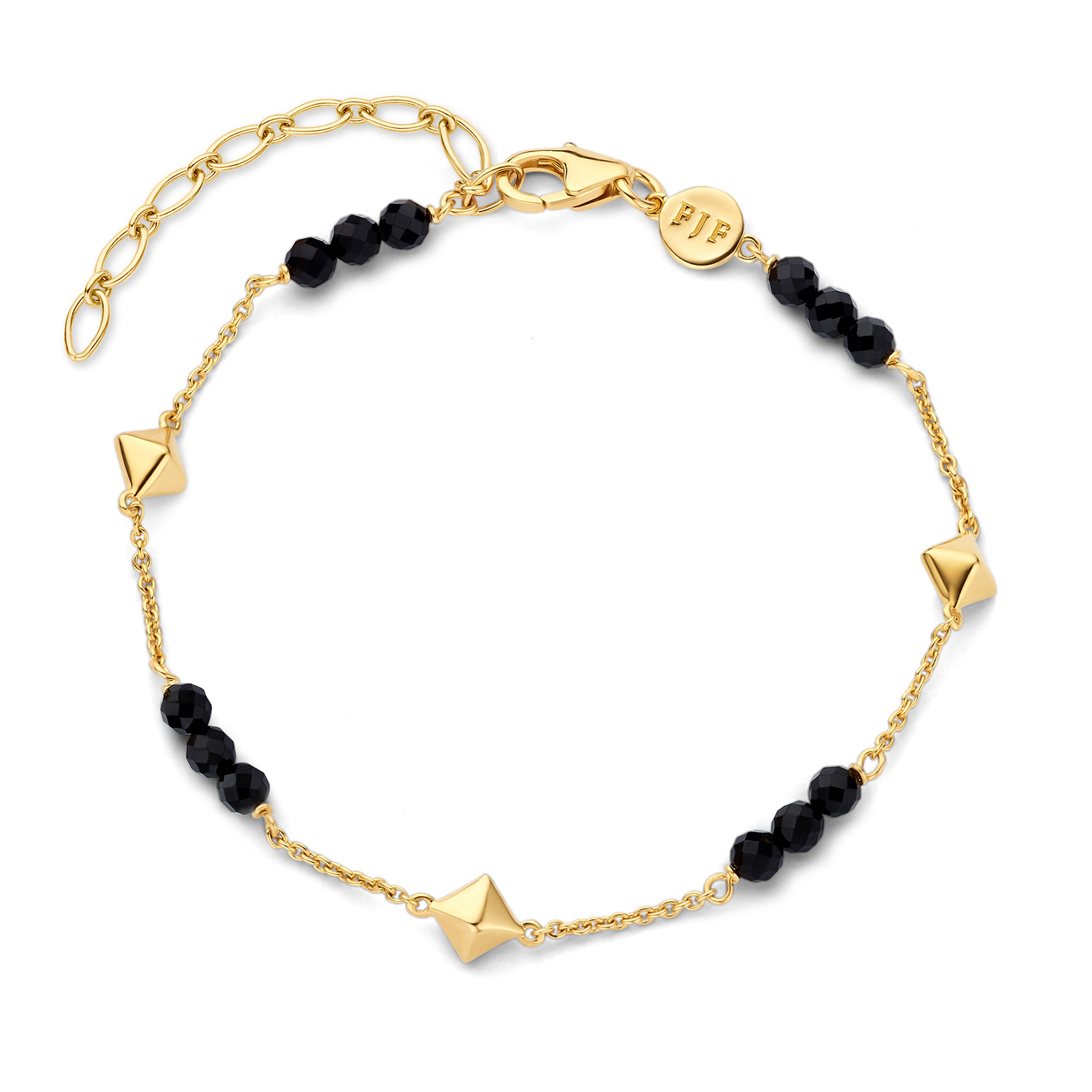 Armband Bella Pyramids Black Spinel - FJF0050036YSP