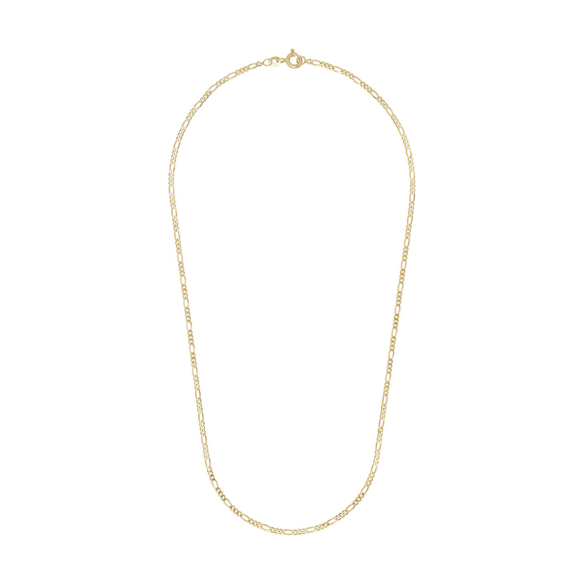 Geelgouden collier Figaro schakel N484-2100328