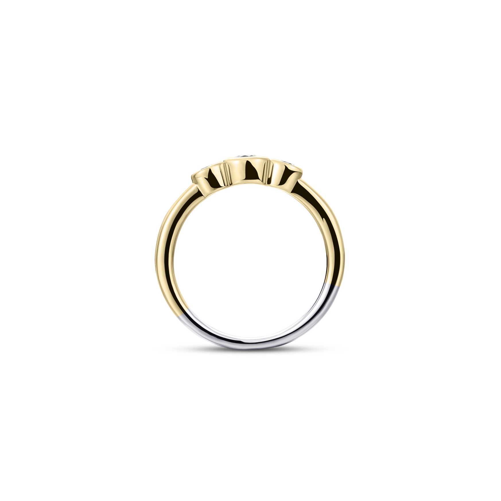 Ring gold plated met zirkonia - R378Y