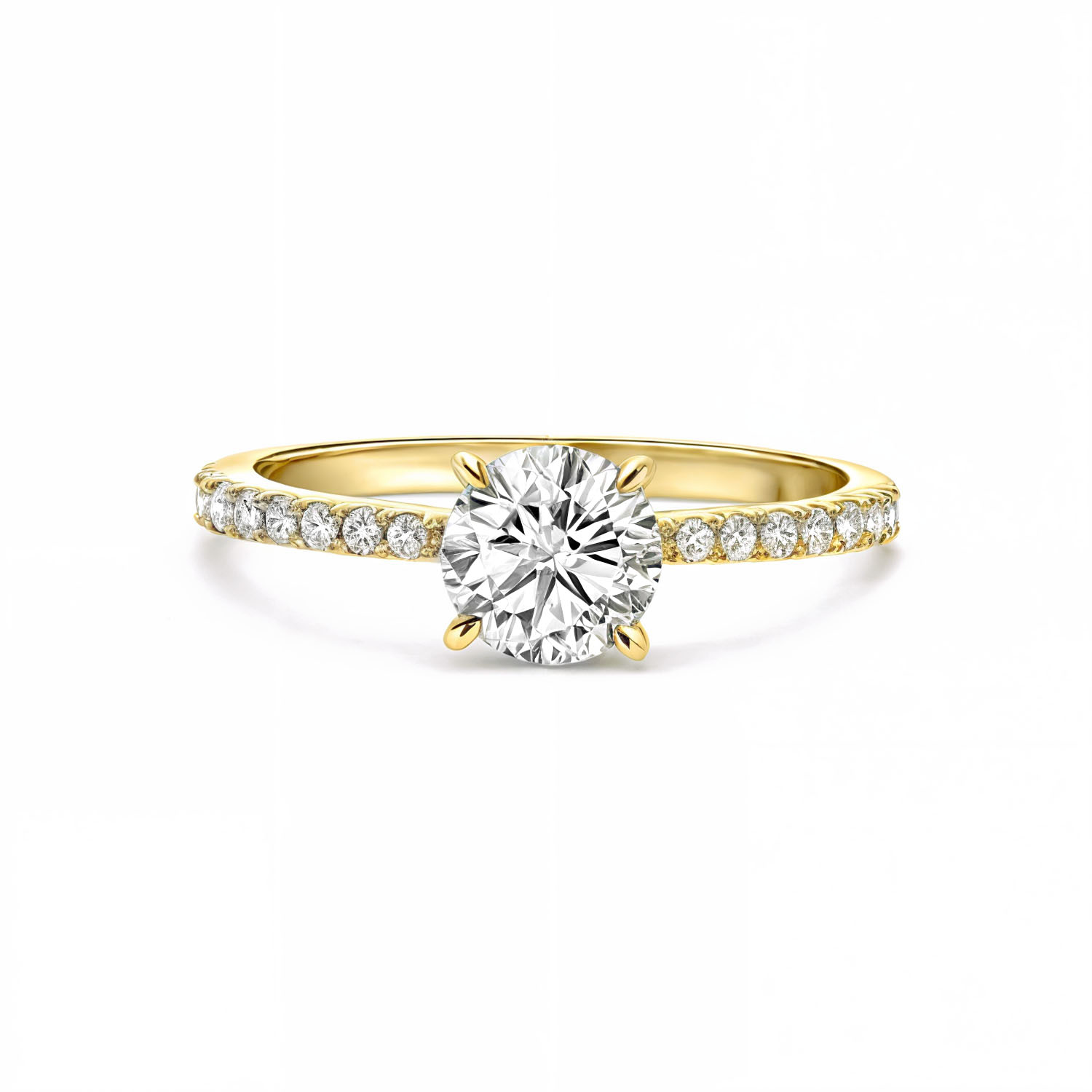 Geelgouden ring met Lab grown diamant R159-MLN0491-LG-100-Y