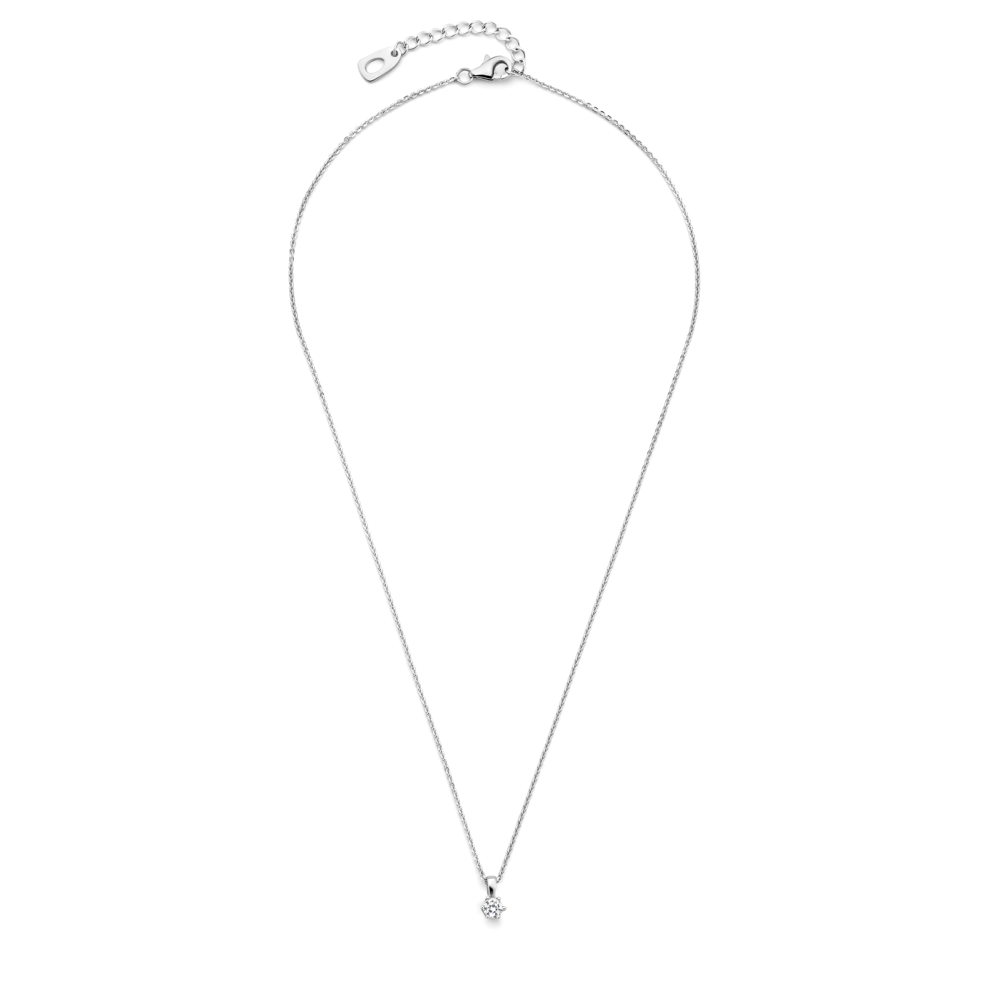 Unendlich U Creatieve solitaire ketting, 925 sterling zilver Unendlich U Creatieve solitaire ketting, 925 sterling zilver