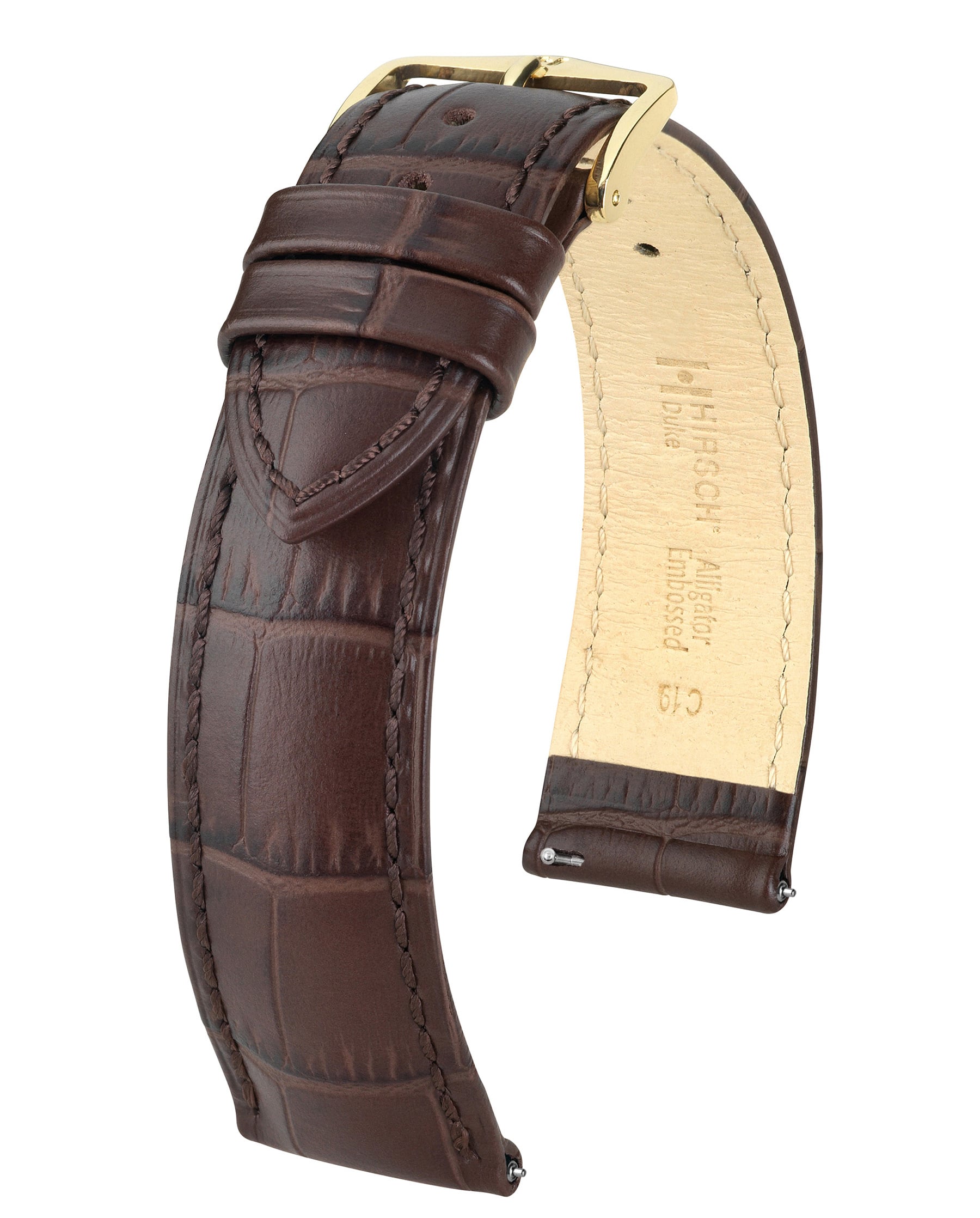 Horlogeband Duke M van leer 18 mm 01028110-1