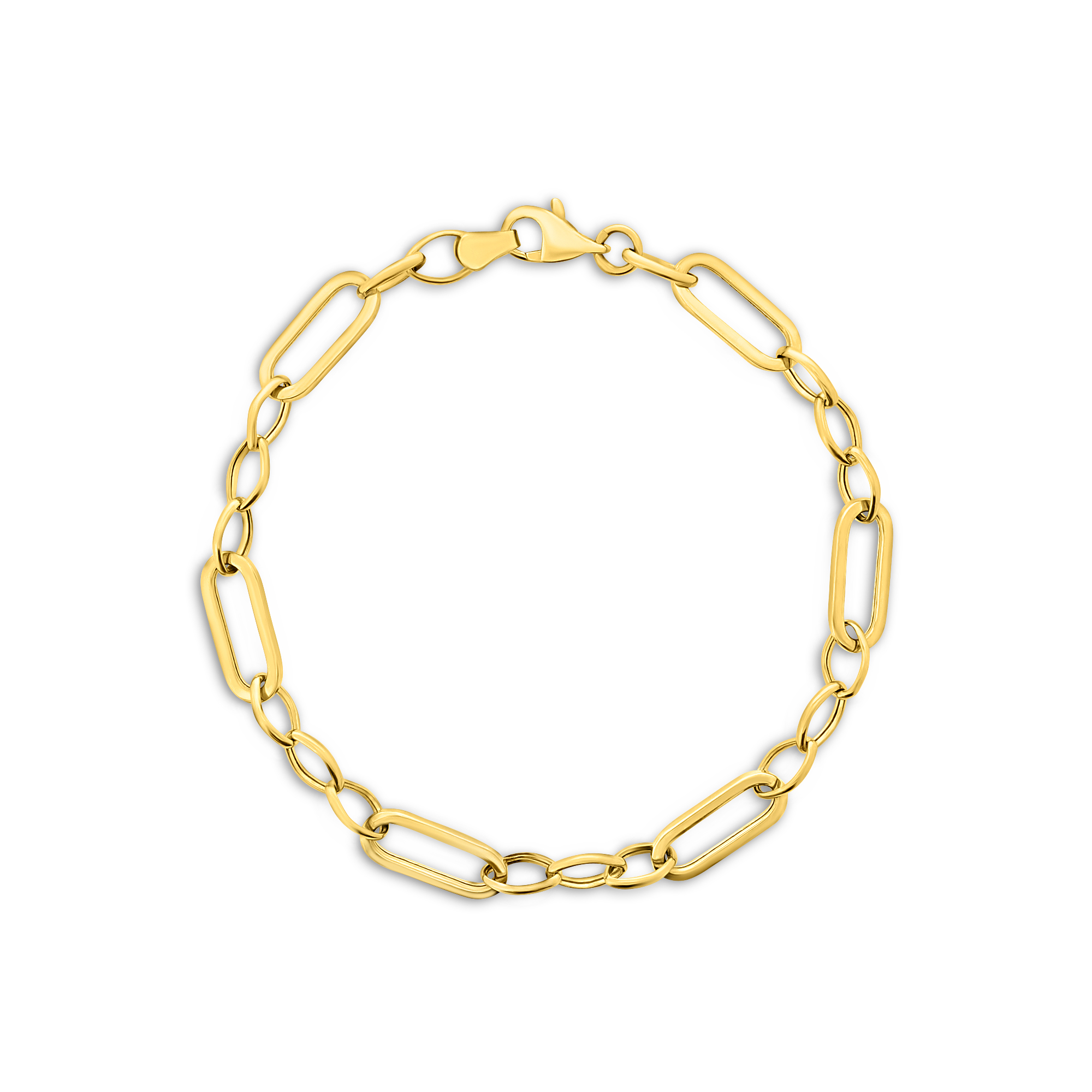 Geelgouden schakelarmband B122-X3HOB11283-Y