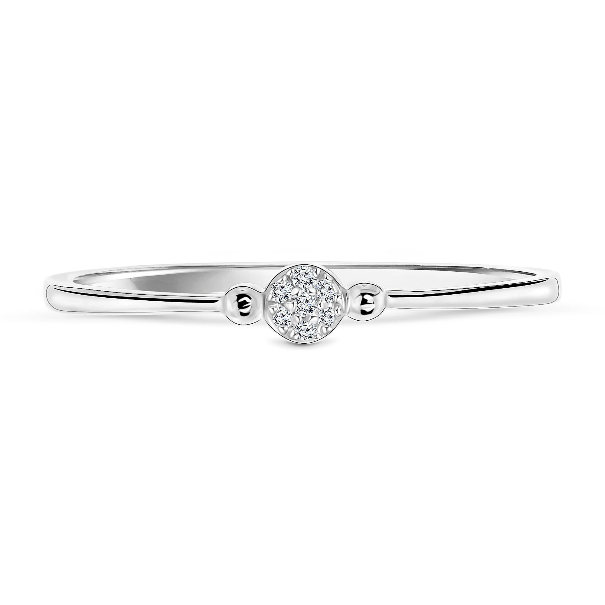 Witgouden ring met diamant 60118R001