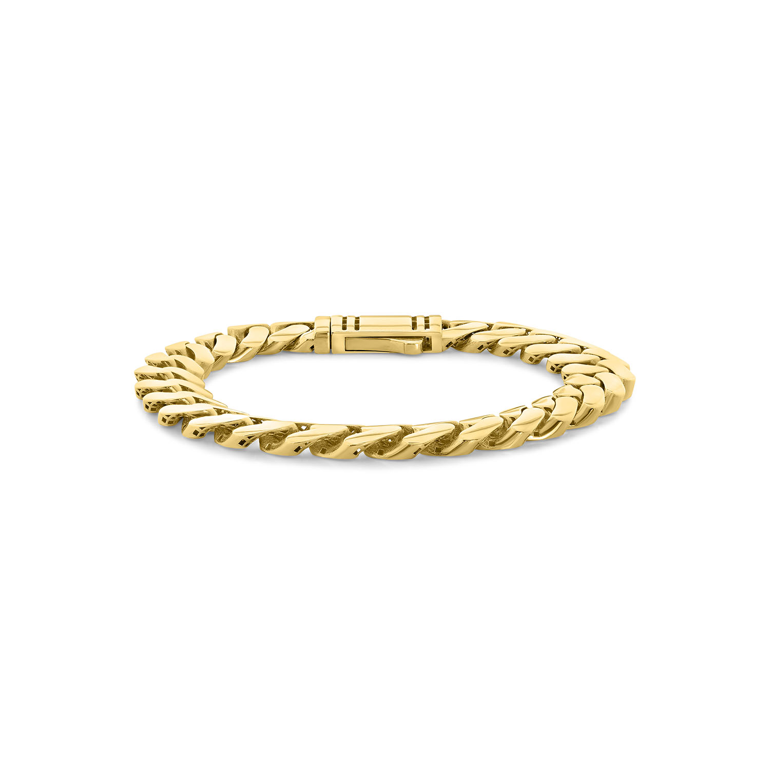 Geelgouden schakel armband B745-BDC08-4200-01-Y