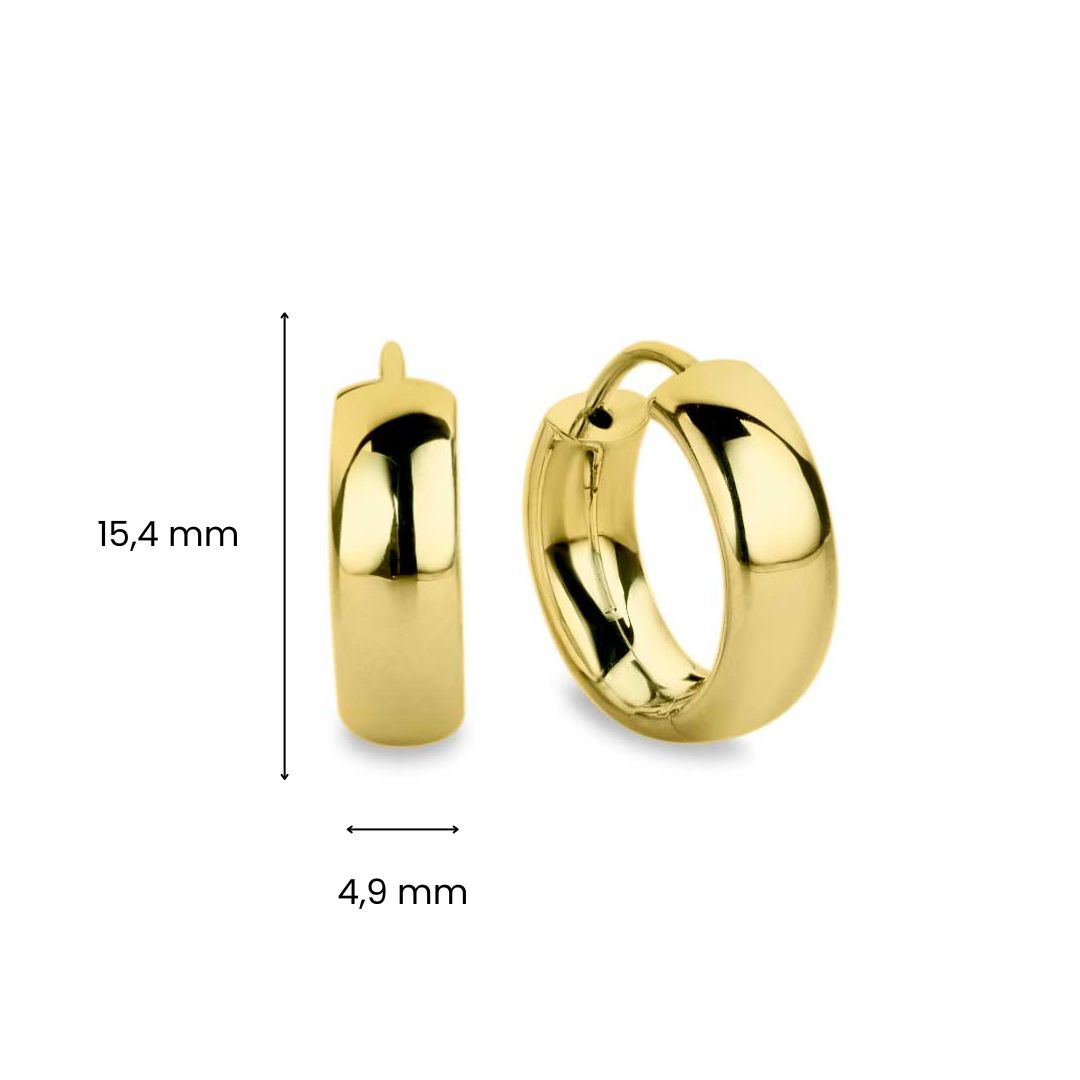 Gouden oorringen E122-X4OTH0005X2.510-Y