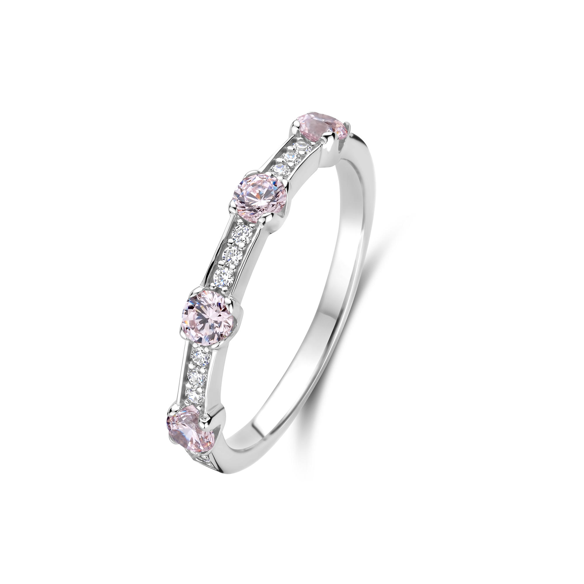 NicoWerk SRI1112 Zilveren damesring 925 zilver met opaal, ring met NicoWerk SRI1112 Zilveren damesring 925 zilver met opaal, ring met