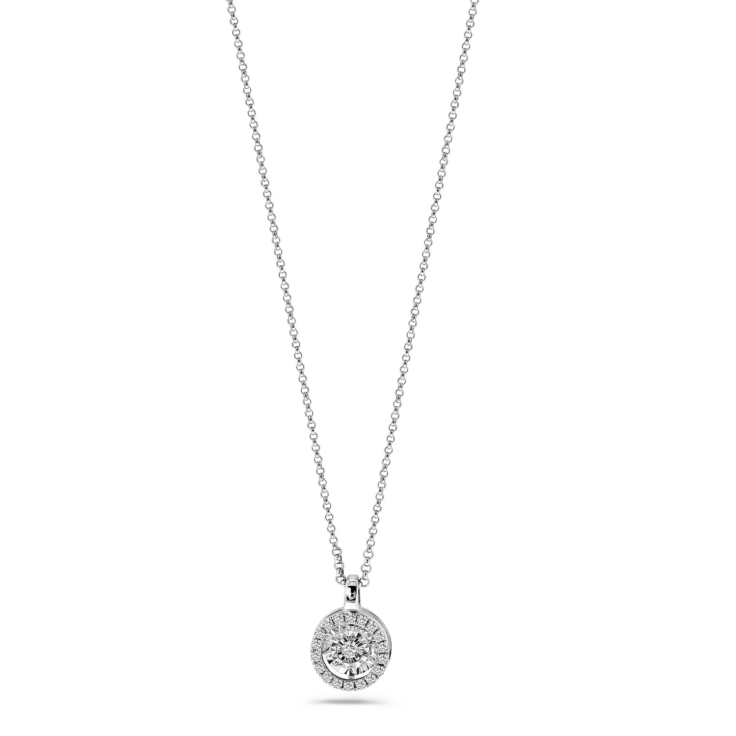 Witgouden ketting met diamant N480-NG330063ADI-W