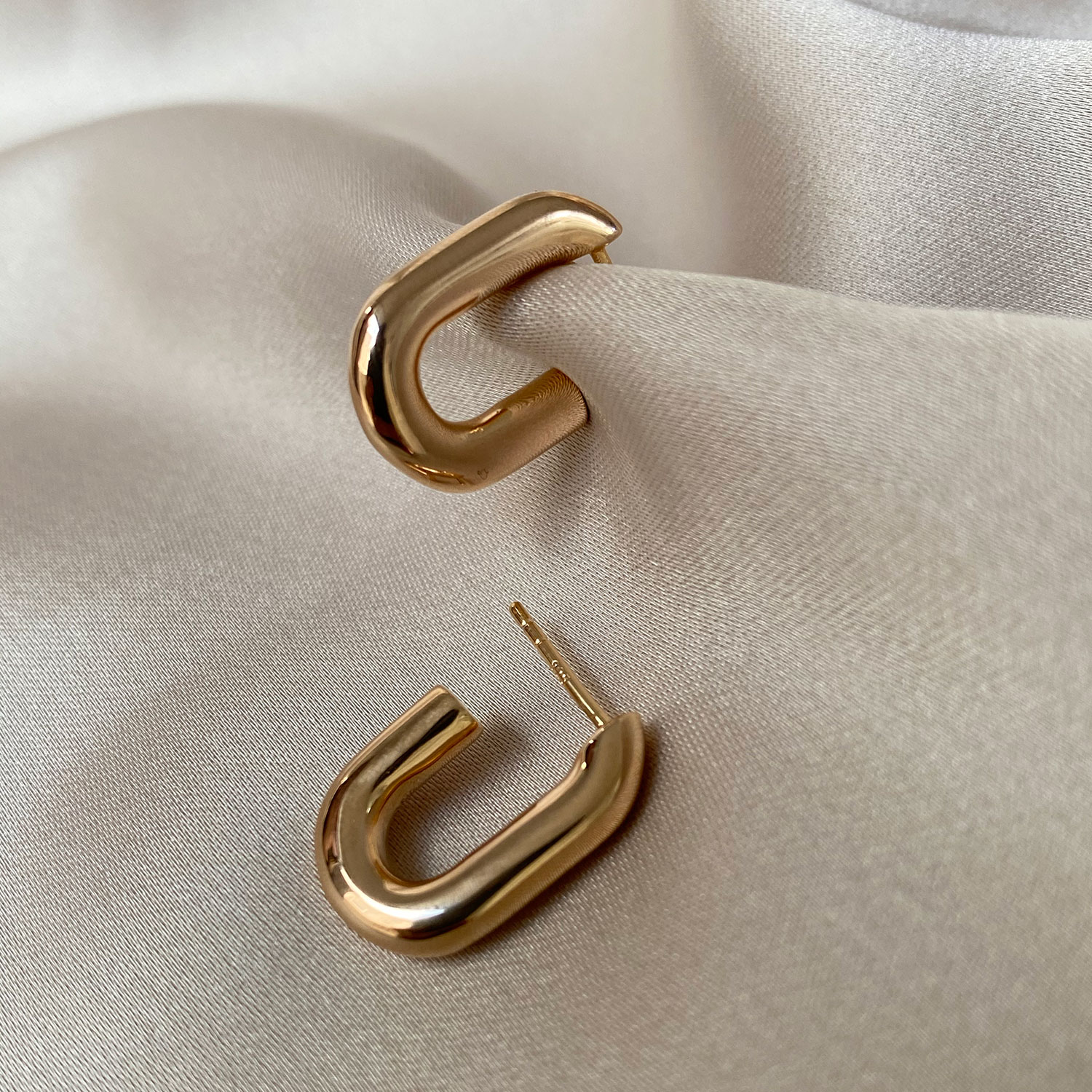 Oorhangers Capri Piccolo Pianura gold plated - SJ-E62008-SG