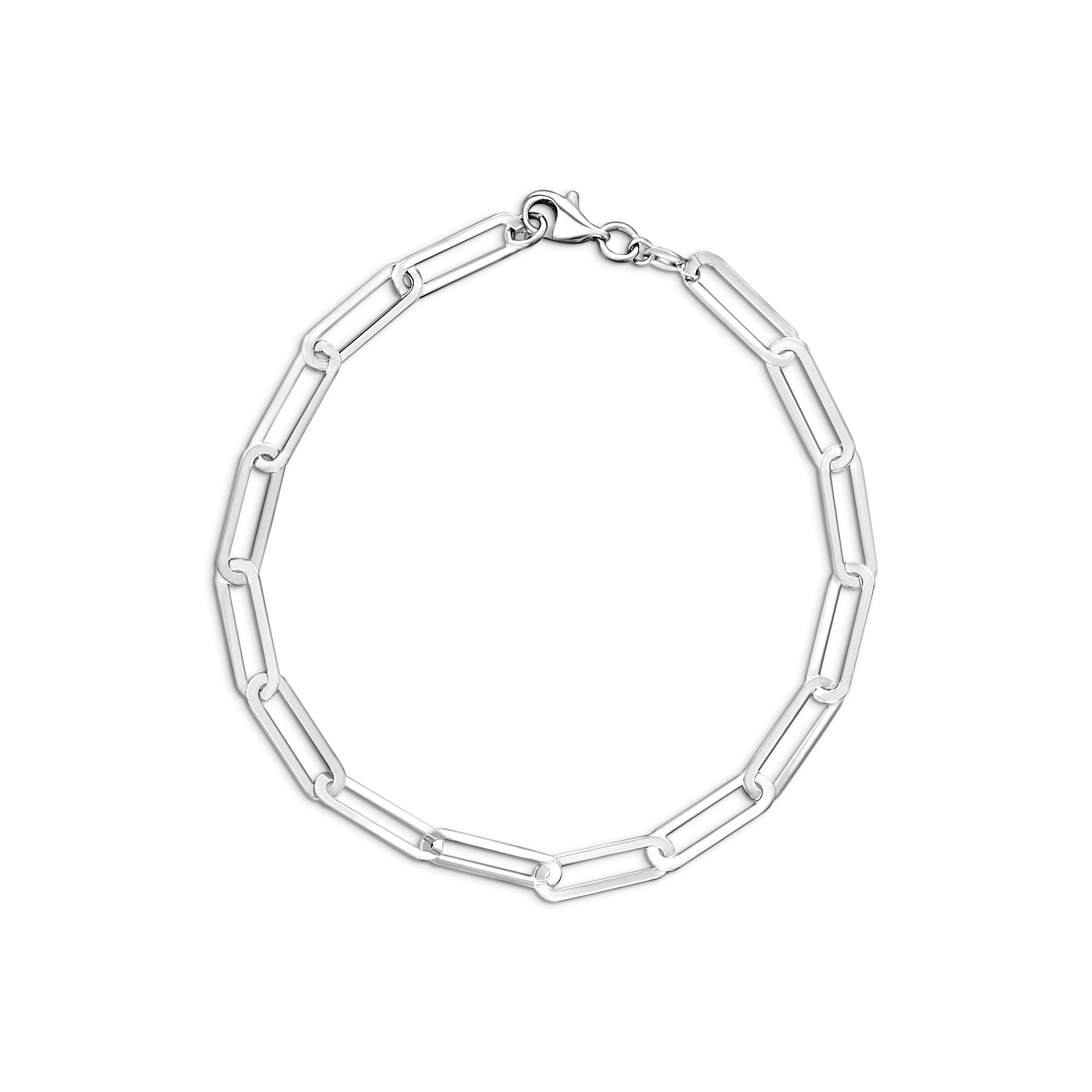 Witgouden schakelarmband B122-XXJB1414-W