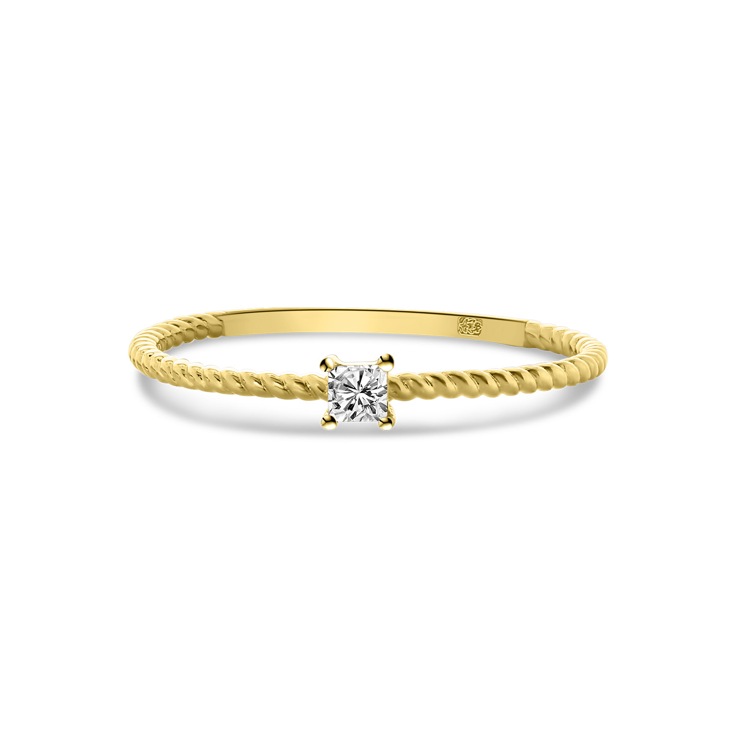 Geelgouden ring fantasie met lab grown diamant R480-RC450016ADI-LG-Y