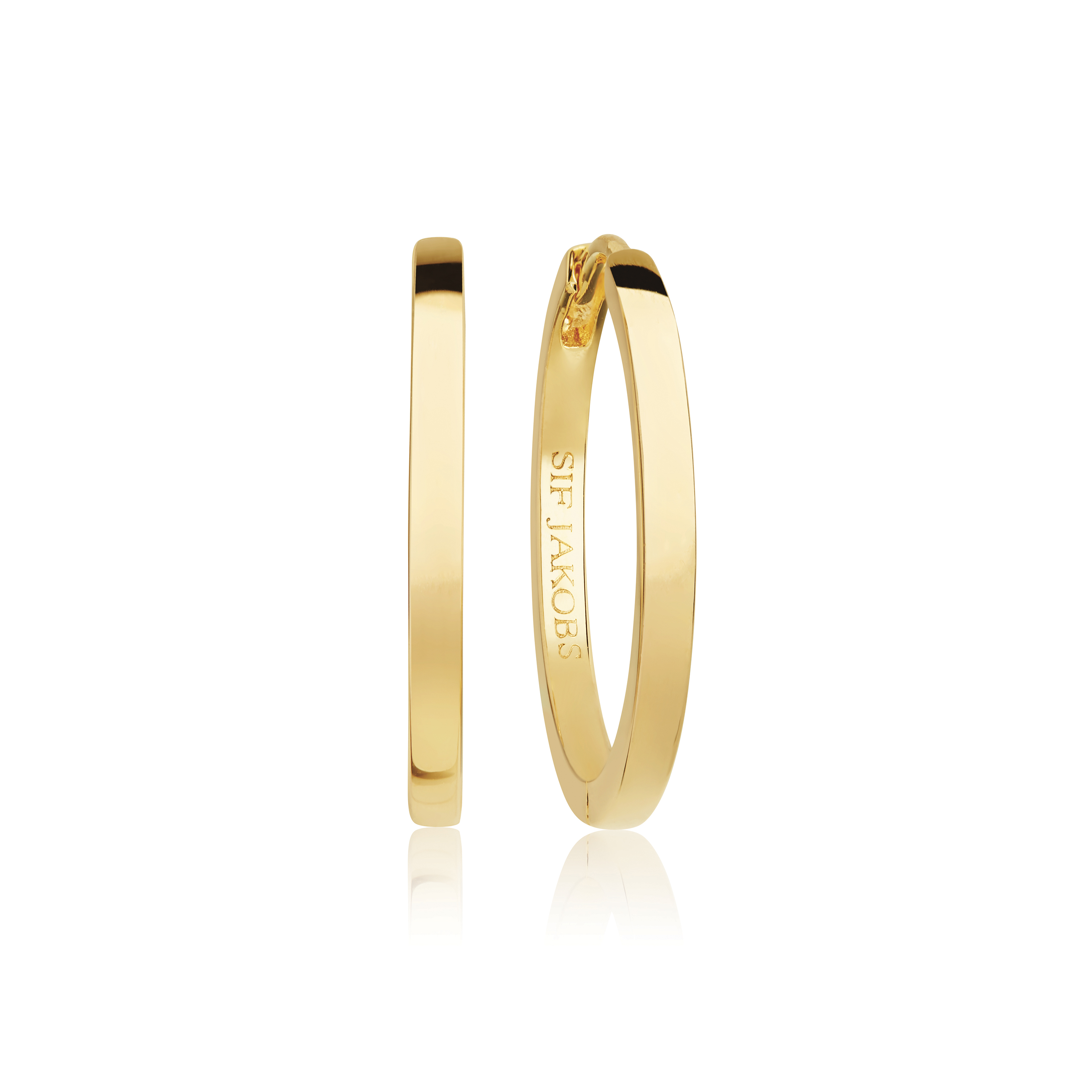 Oorringen Ellera Pianura gold plated  - SJ-E22030-SG