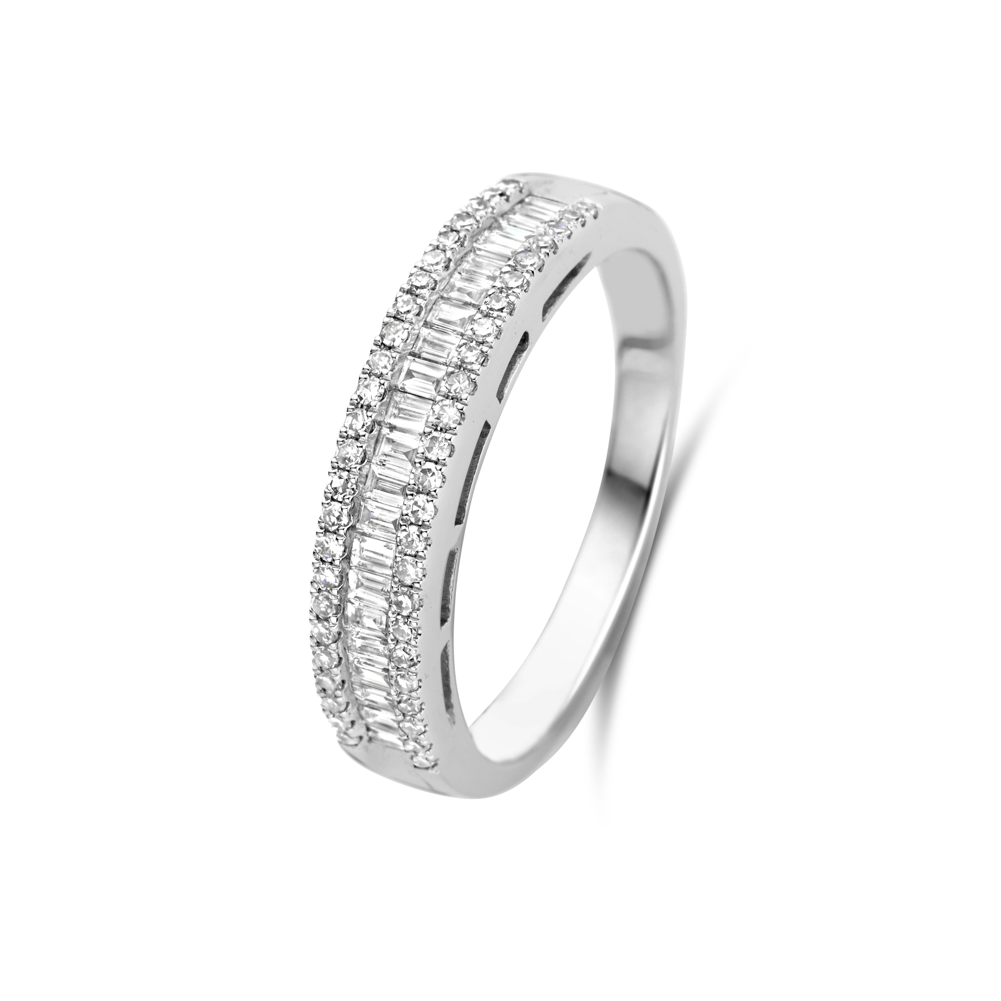 Witgouden ring met diamant R141-R44092A0S-R17-W
