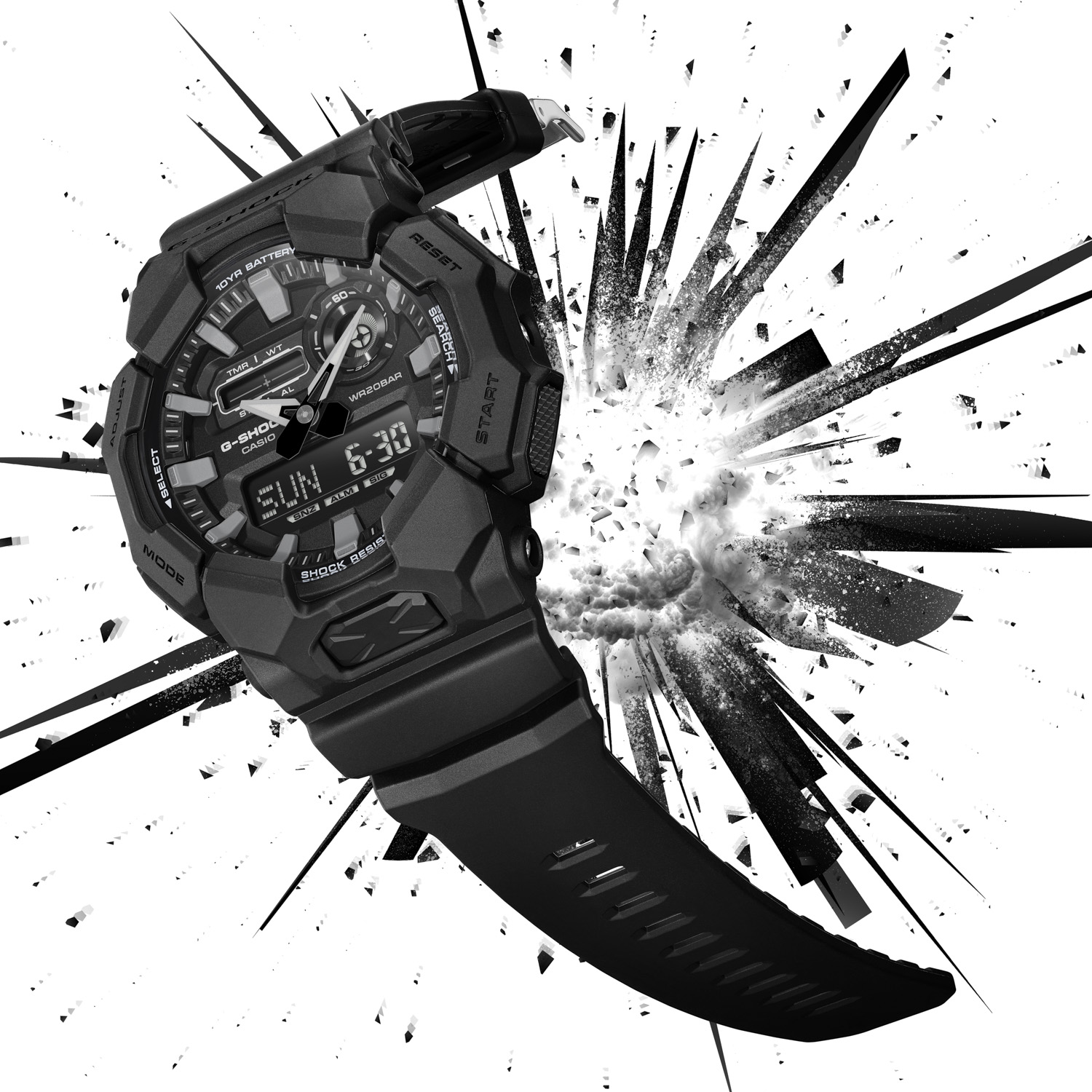 Herenhorloge Classic Black - GA-010-1A1ER
