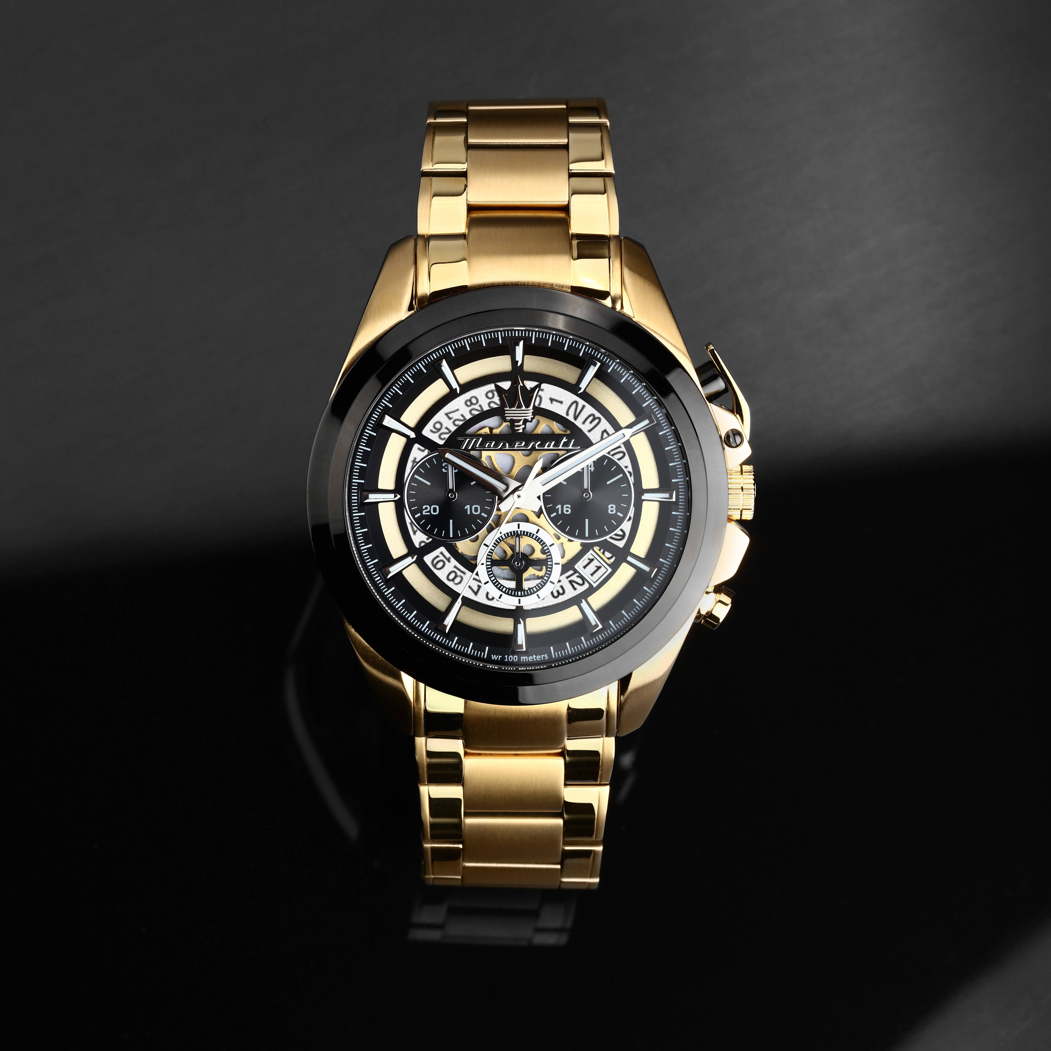Herenhorloge Traguardo Chronograph Black Gold - R8873612058